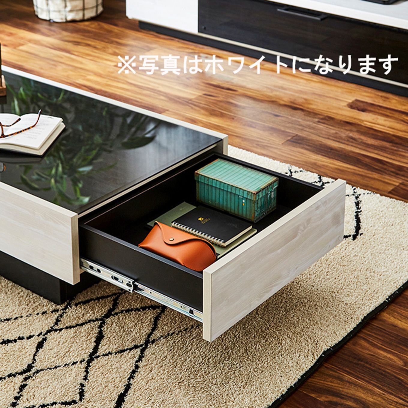 グリーン住宅ポイントセンターテーブル 105cm ルシール(設置・組立て付き)イメージ