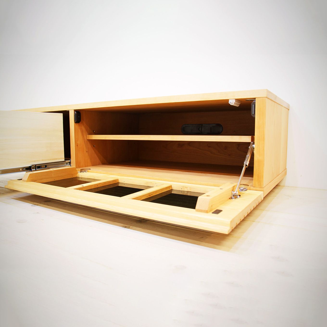 グリーン住宅ポイント無垢材 テレビボード 風雅 ローボード 幅1200(設置付き)イメージ