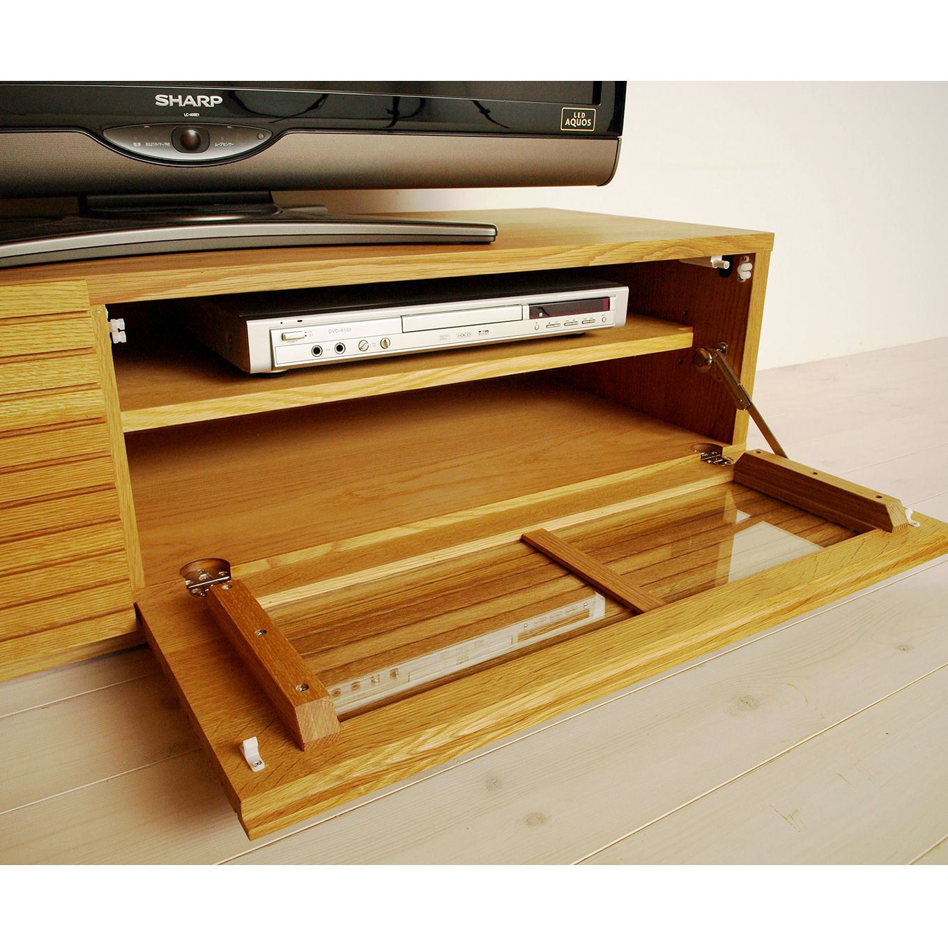 グリーン住宅ポイント無垢材 テレビボード 風雅 ローボード 幅1200(設置付き)イメージ