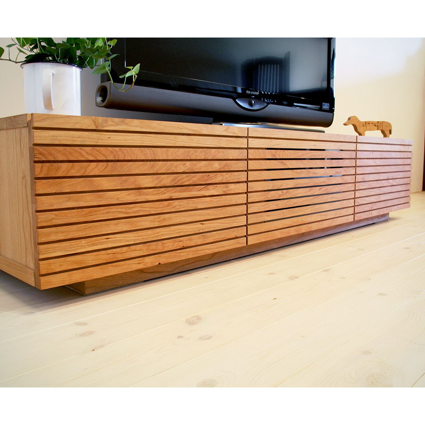 グリーン住宅ポイント無垢材 テレビボード 風雅 ローボード 幅1500(設置付き)イメージ