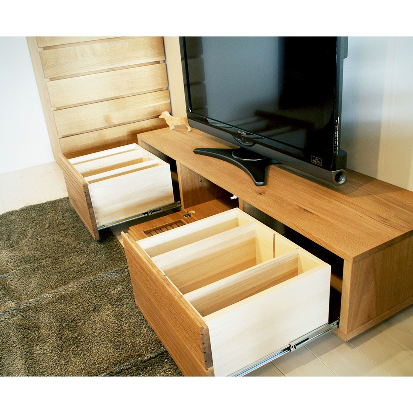 グリーン住宅ポイント無垢材 テレビボード 風雅 ローボード 幅1500(設置付き)イメージ