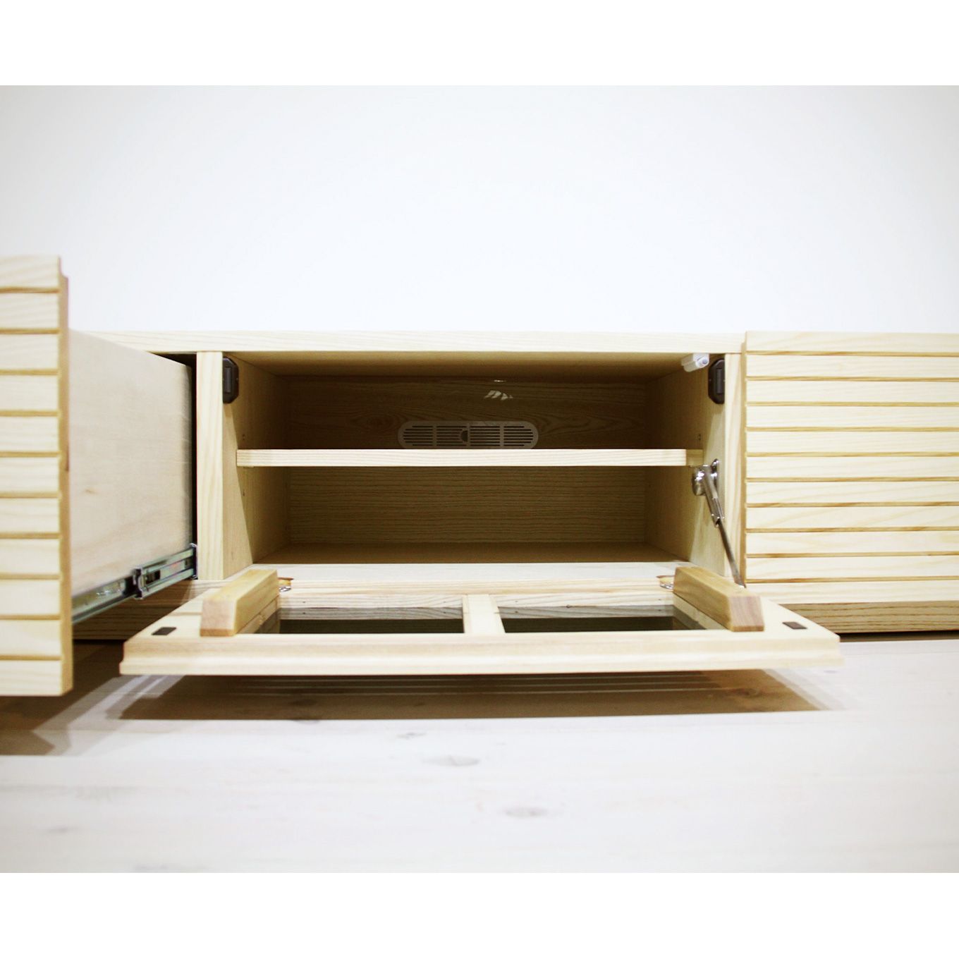 グリーン住宅ポイント無垢材 テレビボード 風雅 ローボード 幅1500(設置付き)イメージ