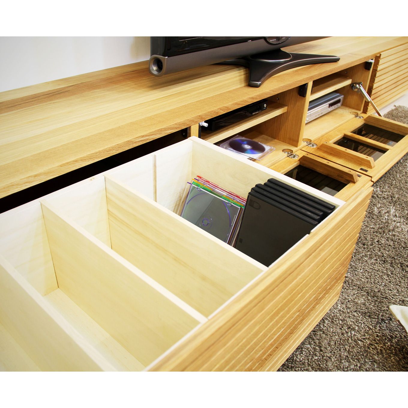 グリーン住宅ポイント無垢材 テレビボード 風雅 ローボード 幅2200(設置付き)イメージ