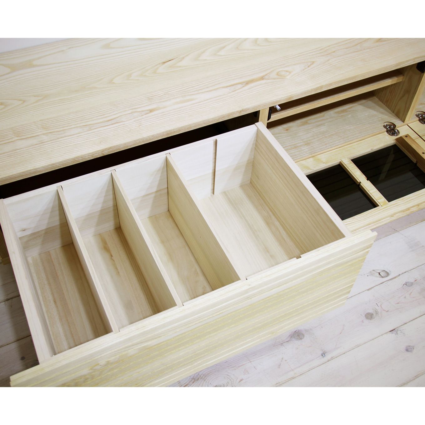 グリーン住宅ポイント無垢材 テレビボード 風雅 ローボード 幅2200(設置付き)イメージ