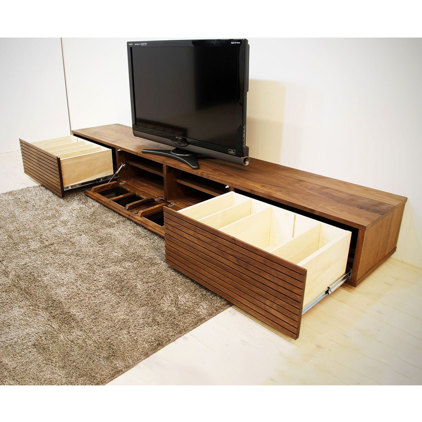 グリーン住宅ポイント無垢材 テレビボード 風雅 ローボード 幅2300(設置付き)イメージ