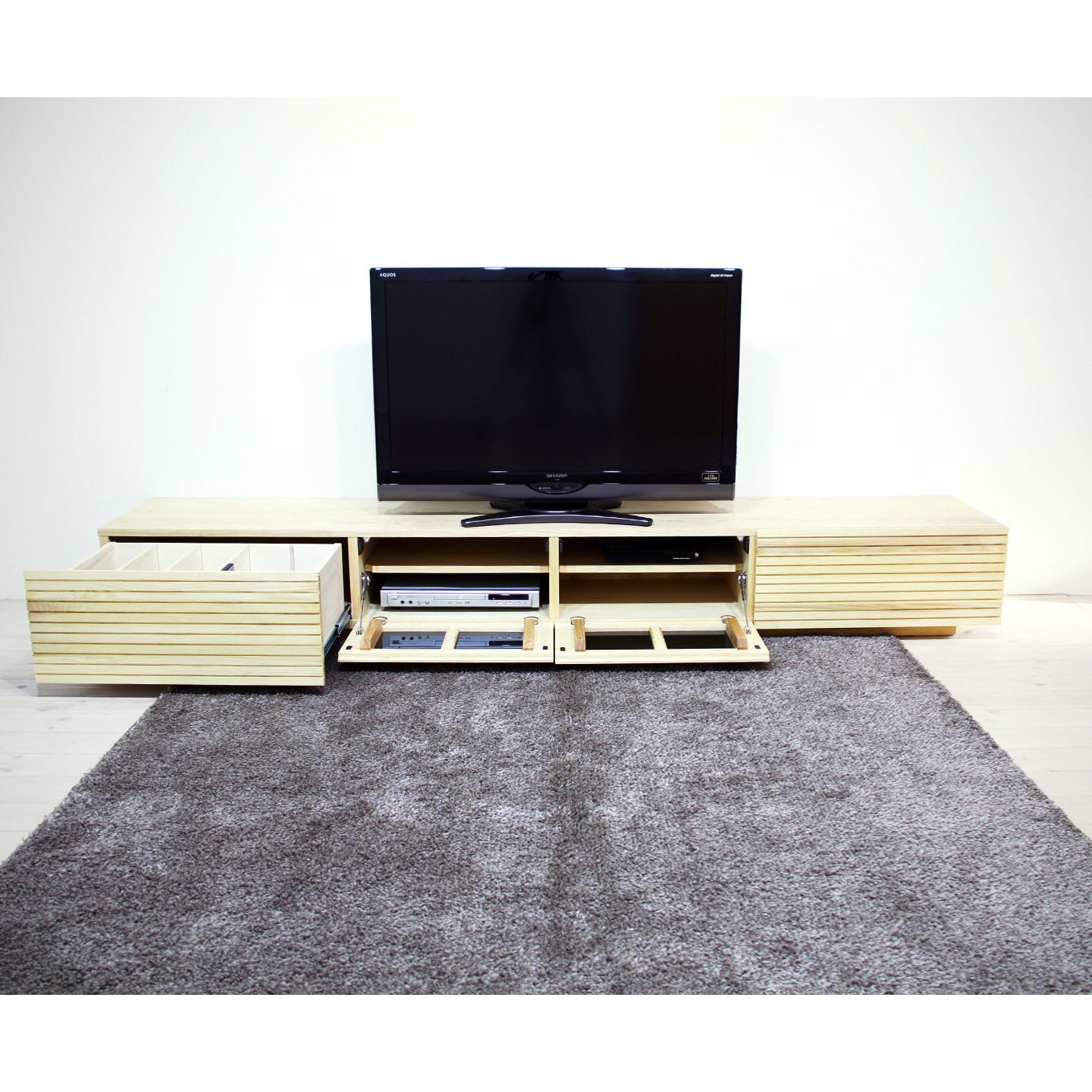 グリーン住宅ポイント無垢材 テレビボード 風雅 ローボード 幅2300(設置付き)イメージ