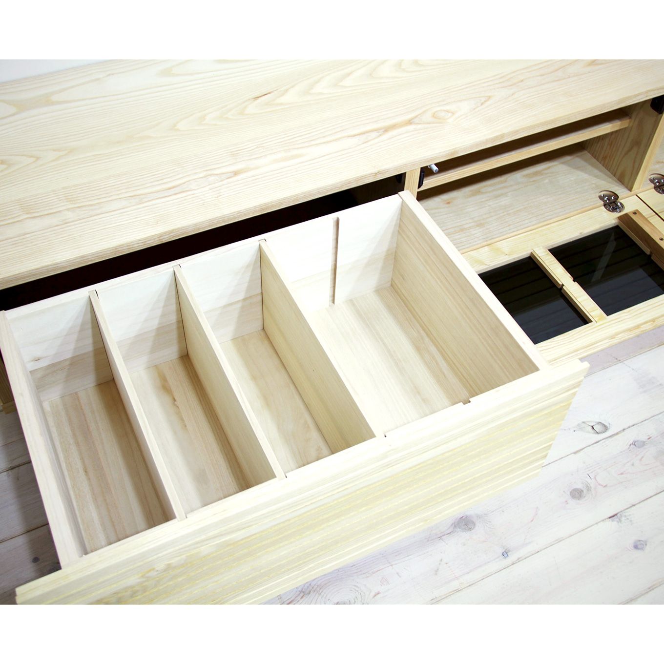 グリーン住宅ポイント無垢材 テレビボード 風雅 ローボード 幅2300(設置付き)イメージ