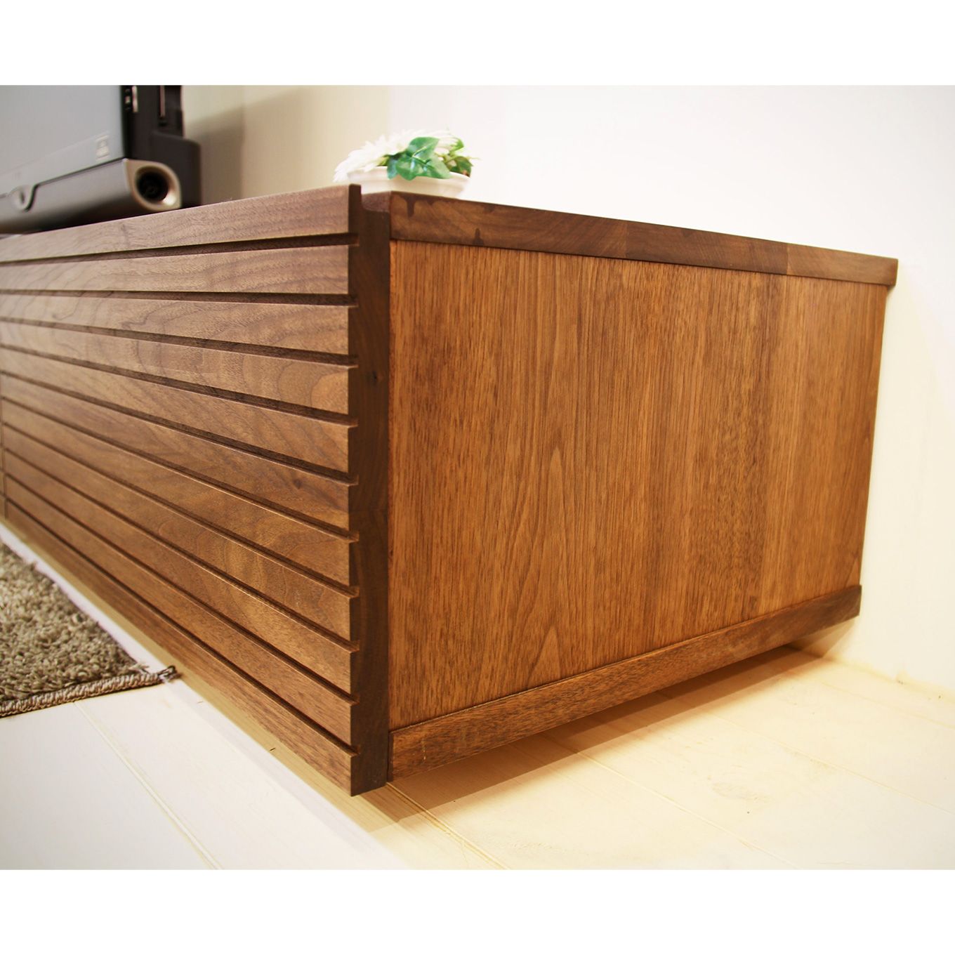 グリーン住宅ポイント無垢材 テレビボード 風雅 ローボード 幅2400(設置付き)イメージ