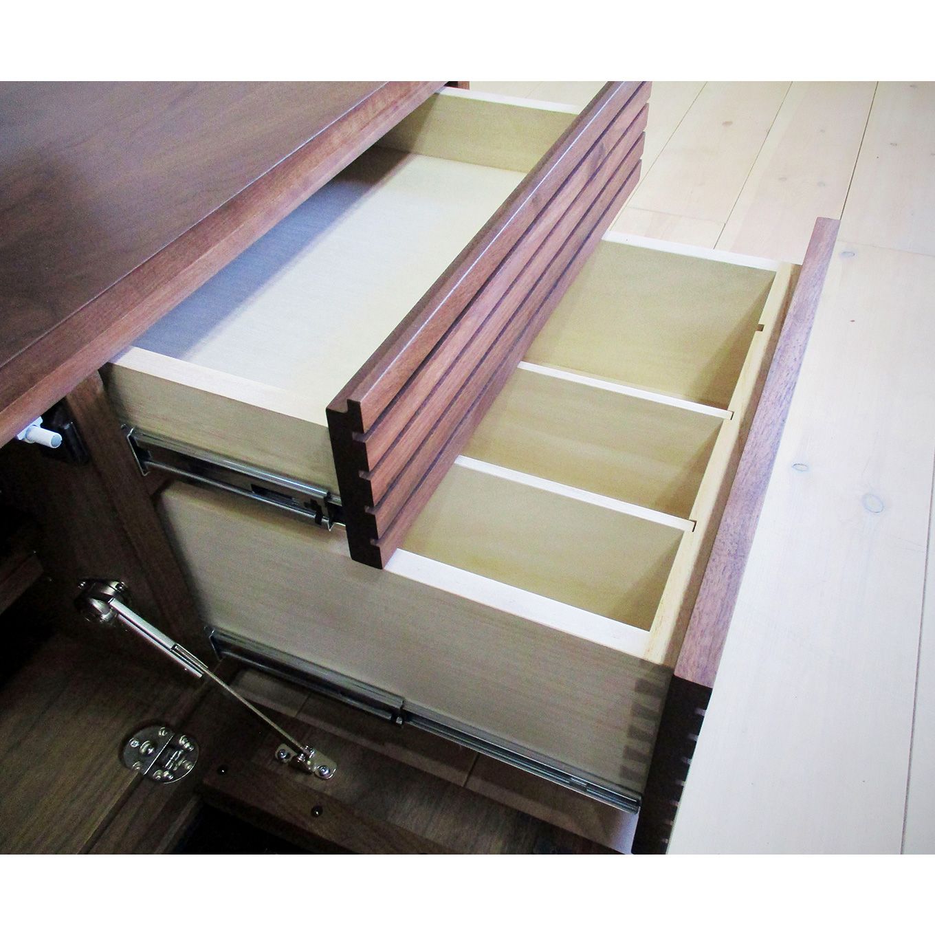 グリーン住宅ポイント無垢材 テレビボード ハイタイプ 風雅 type2 ローボード 幅1500(設置付き)イメージ