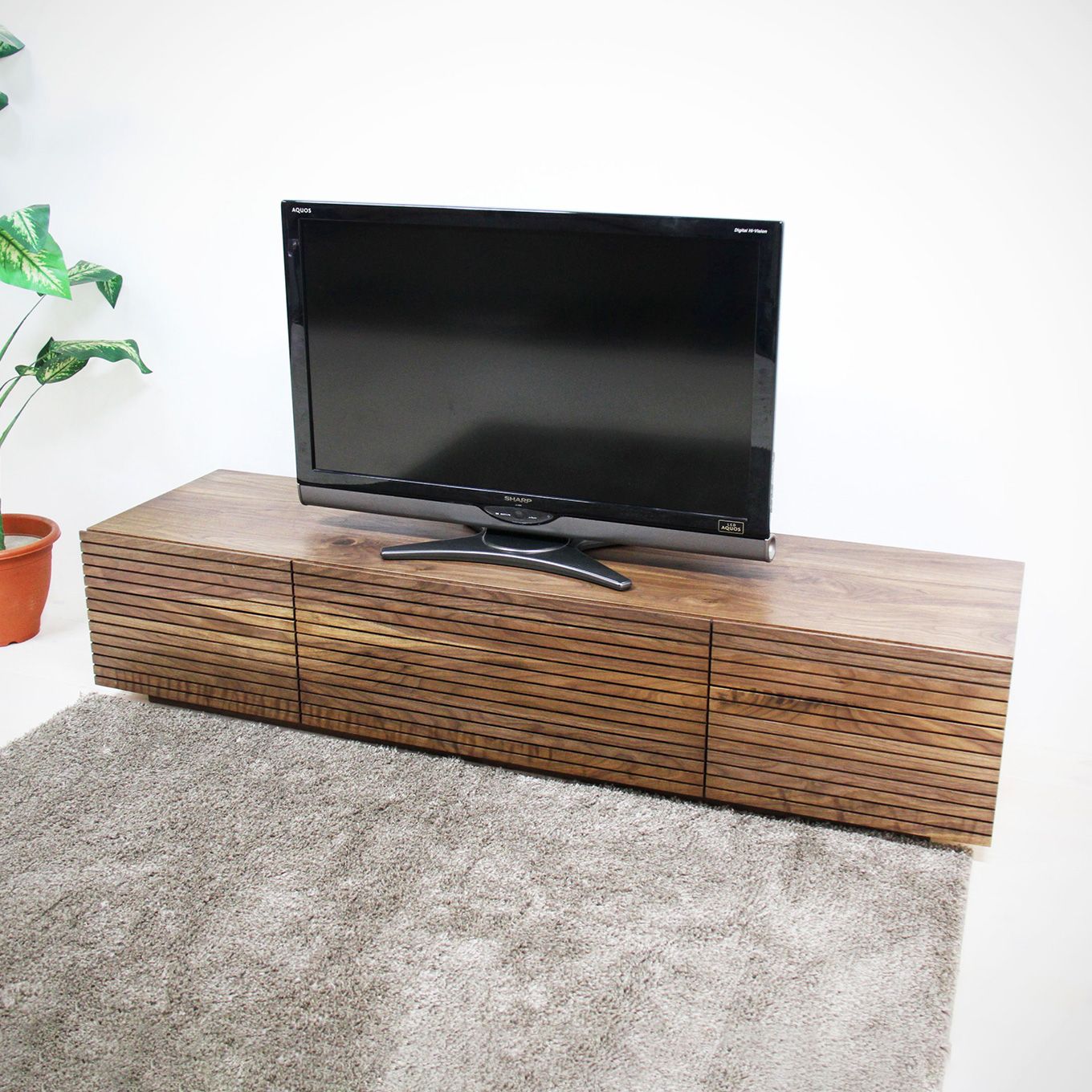 グリーン住宅ポイント無垢材 テレビボード ハイタイプ 風雅 type2 ローボード 幅1800(設置付き)イメージ