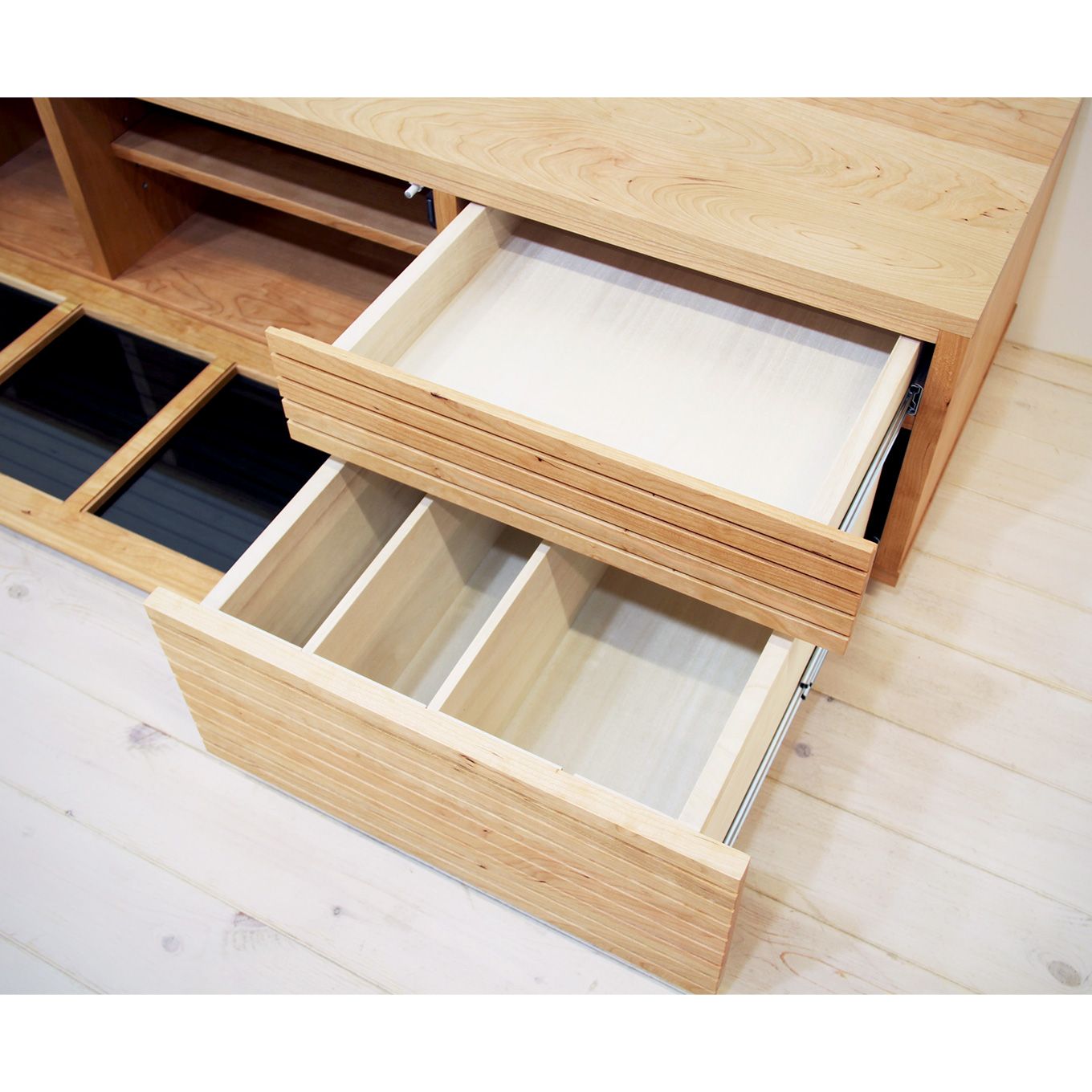 グリーン住宅ポイント無垢材 テレビボード ハイタイプ 風雅 type2 ローボード 幅1800(設置付き)イメージ