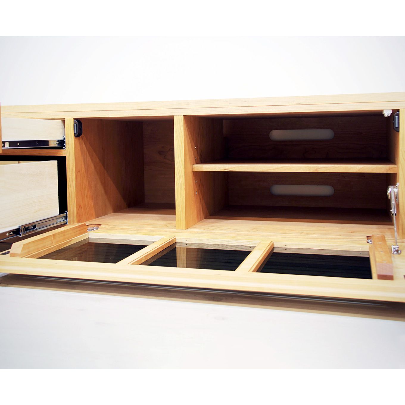 グリーン住宅ポイント無垢材 テレビボード ハイタイプ 風雅 type2 ローボード 幅1800(設置付き)イメージ