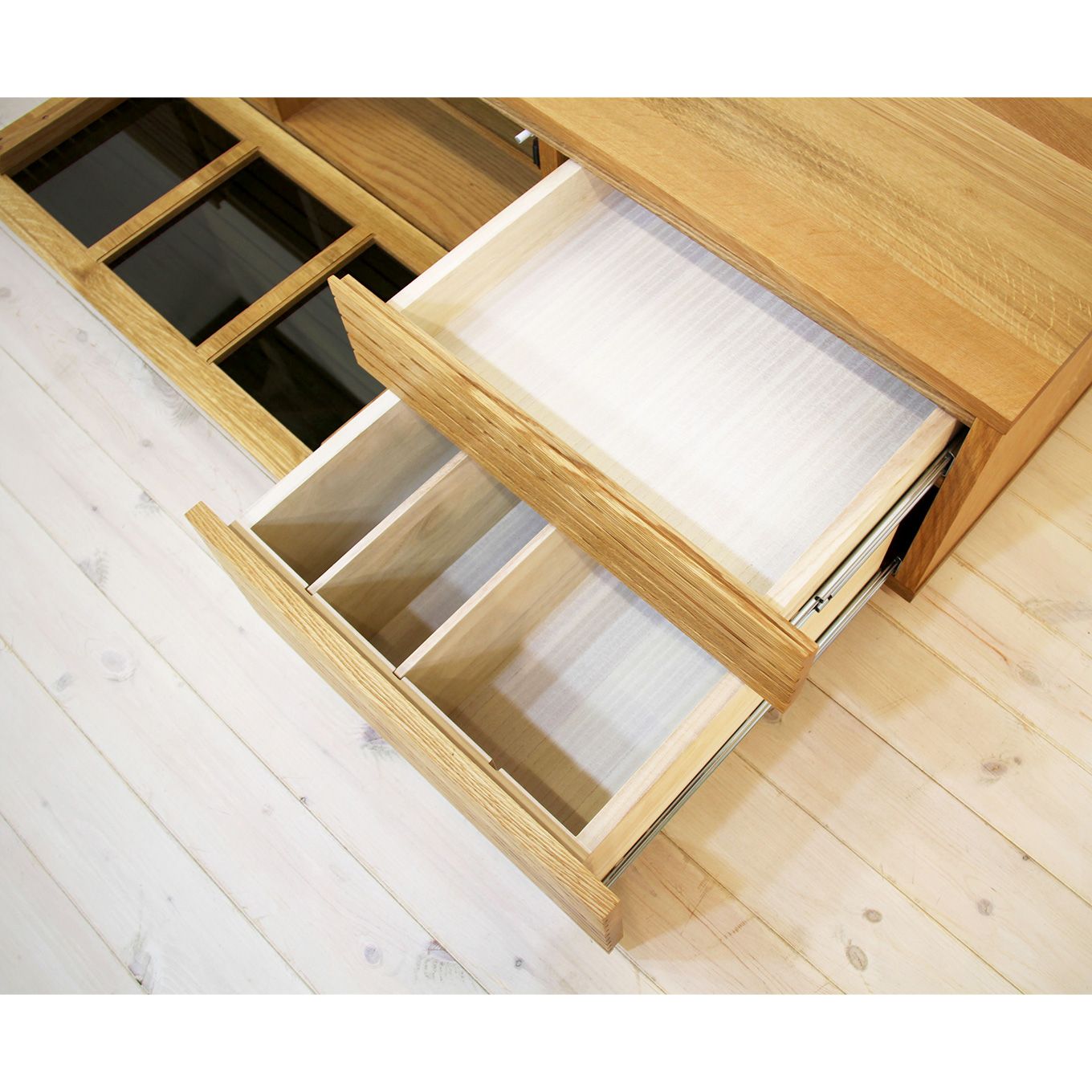 グリーン住宅ポイント無垢材 テレビボード ハイタイプ 風雅 type2 ローボード 幅1800(設置付き)イメージ