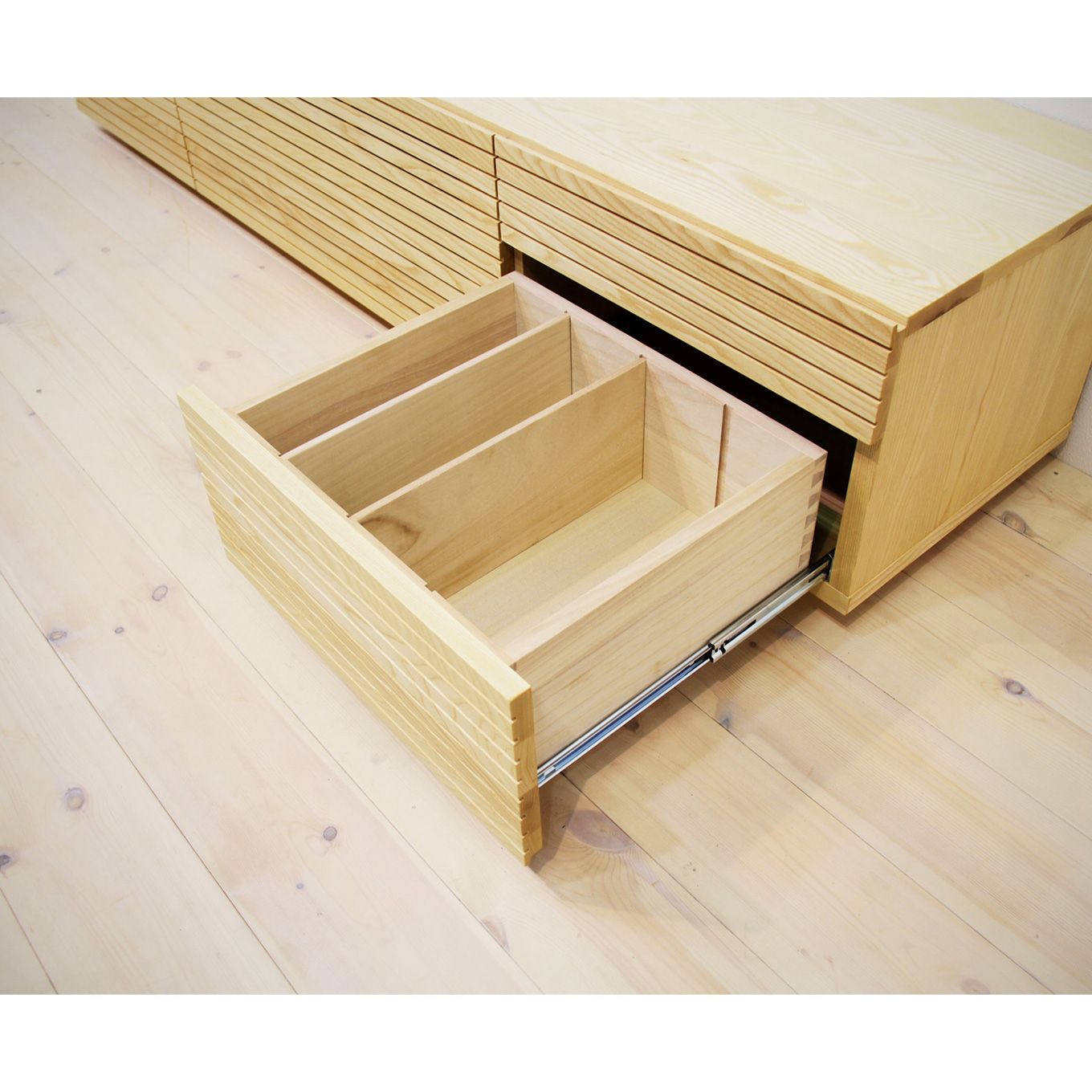 グリーン住宅ポイント無垢材 テレビボード ハイタイプ 風雅 type2 ローボード 幅1800(設置付き)イメージ