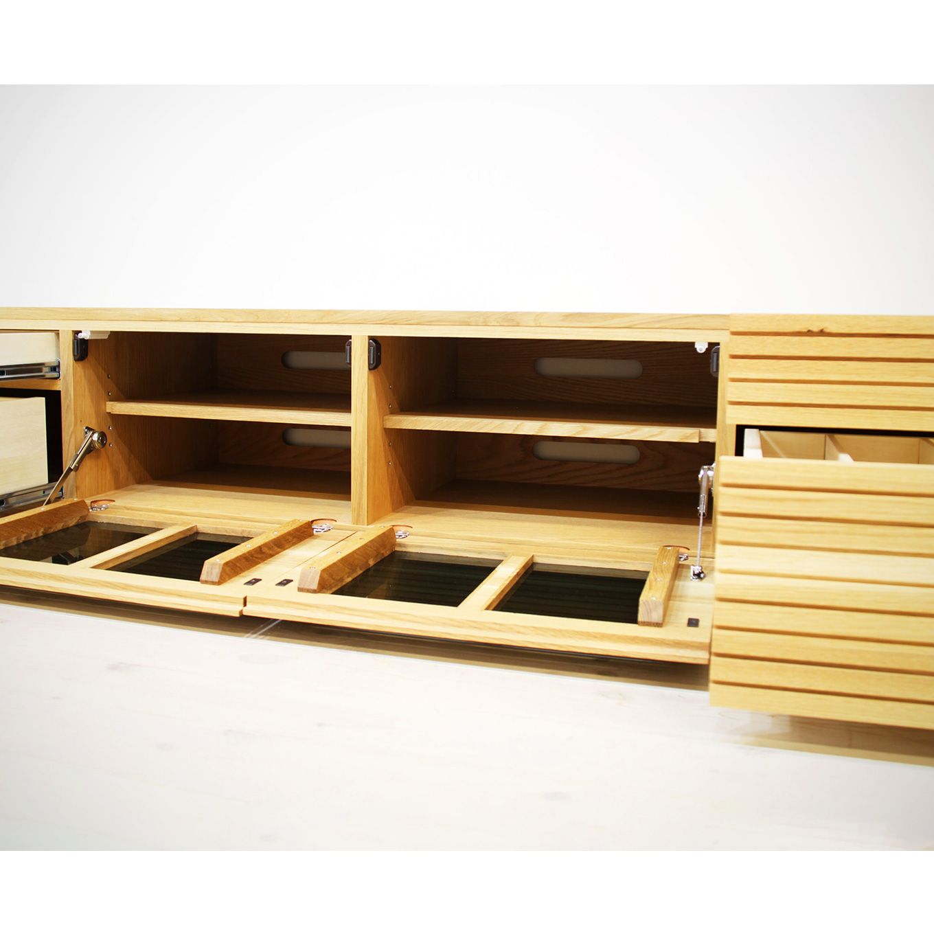 グリーン住宅ポイント無垢材 テレビボード ハイタイプ 風雅 type2 ローボード 幅2000(設置付き)イメージ