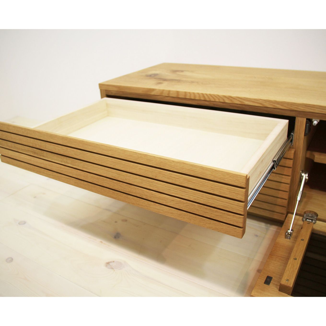 グリーン住宅ポイント無垢材 テレビボード ハイタイプ 風雅 type2 ローボード 幅2200(設置付き)イメージ