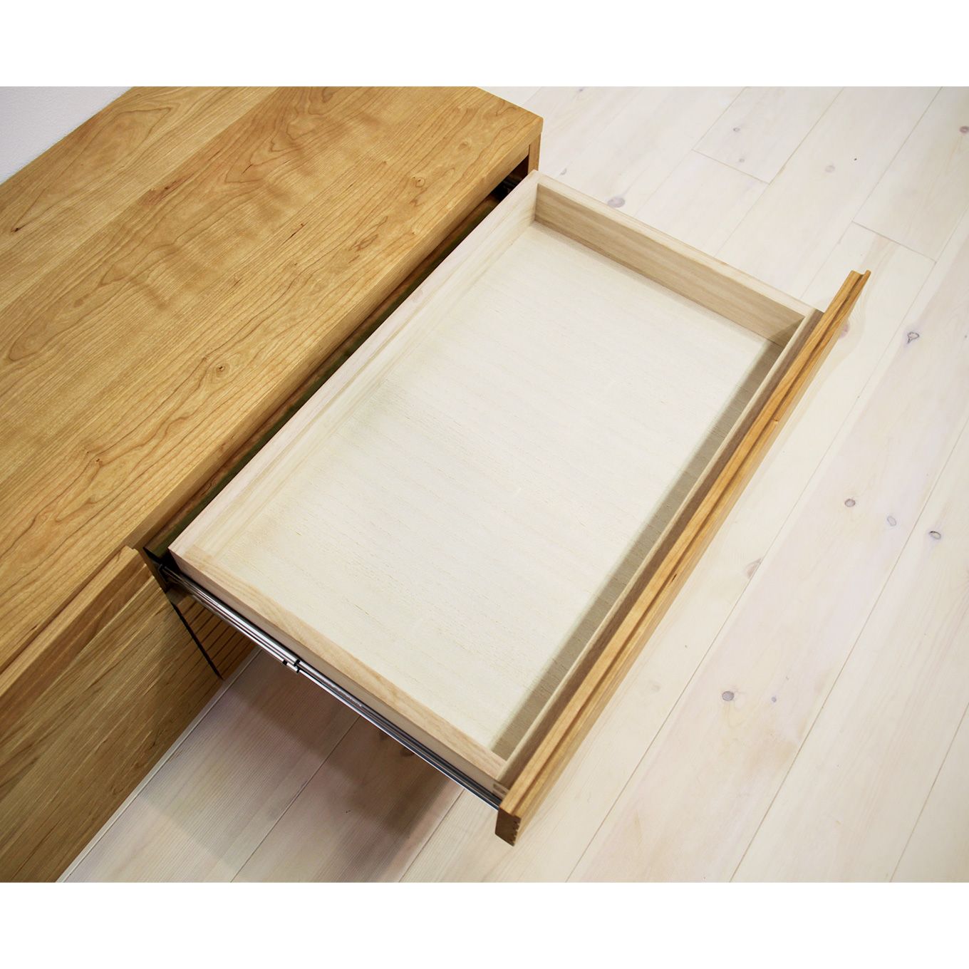 グリーン住宅ポイント無垢材 テレビボード ハイタイプ 風雅 type2 ローボード 幅2400(設置付き)イメージ