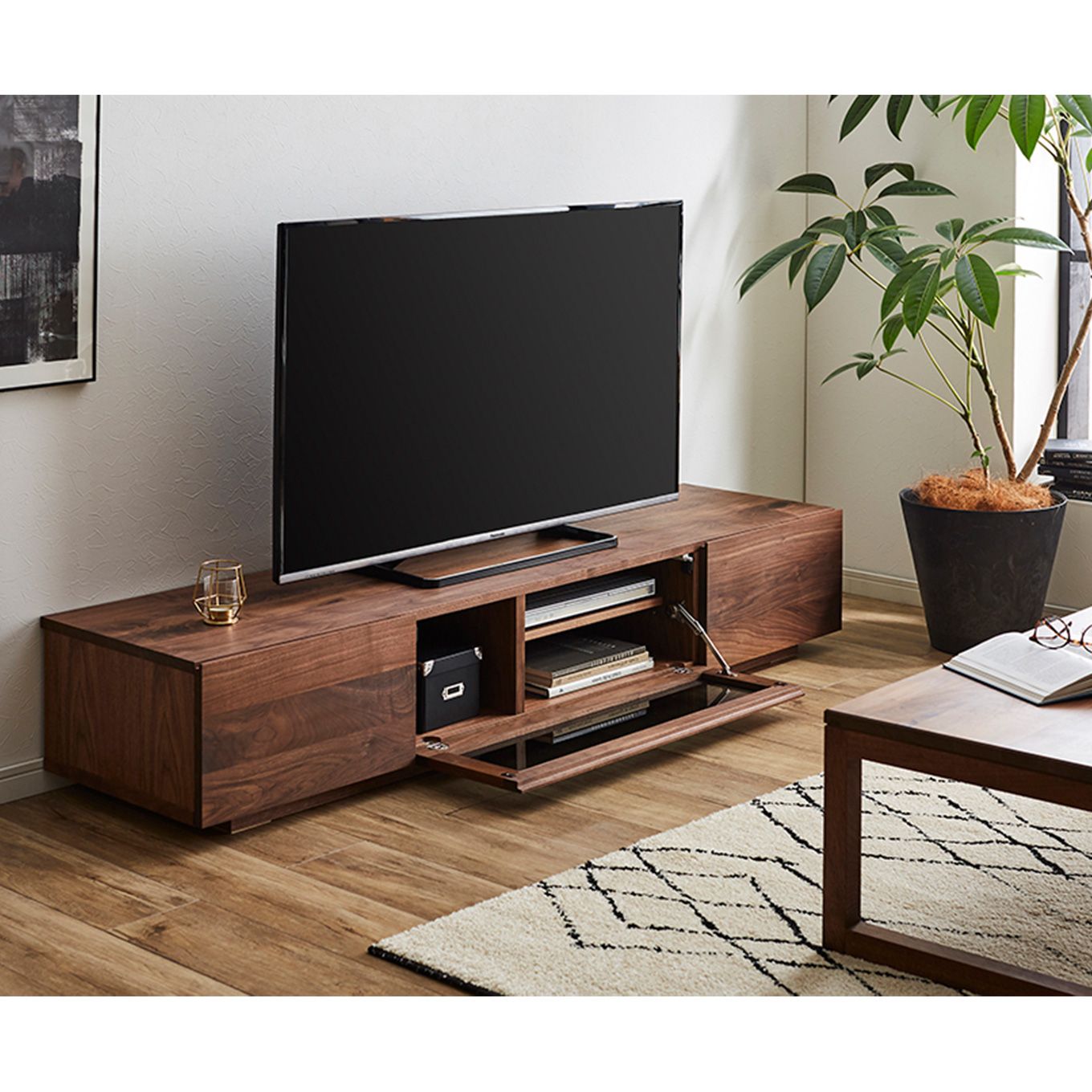 グリーン住宅ポイント無垢材 テレビボード 凛 ローボード 幅1800(設置付き)イメージ