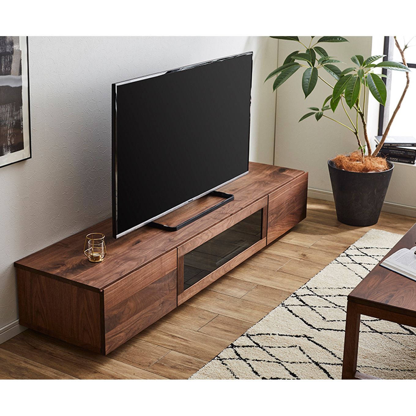 グリーン住宅ポイント無垢材 テレビボード 凛 ローボード 幅1800(設置付き)イメージ