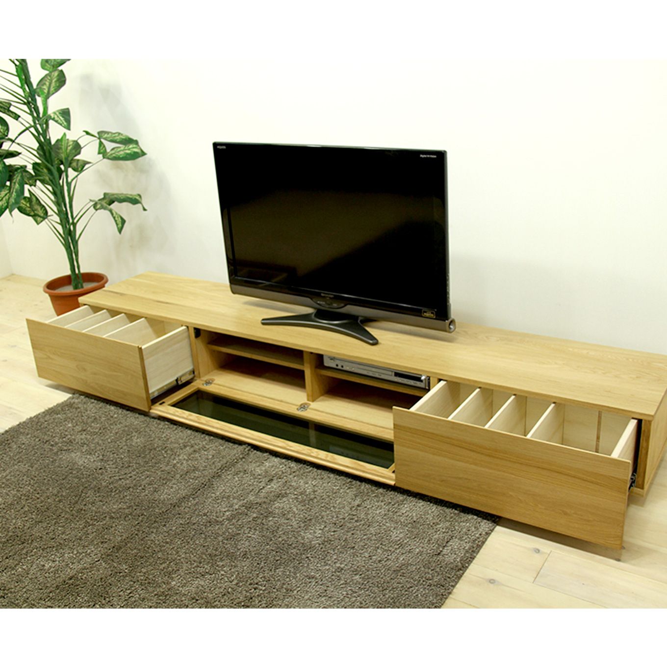 グリーン住宅ポイント無垢材 テレビボード 凛 ローボード 幅1800(設置付き)イメージ