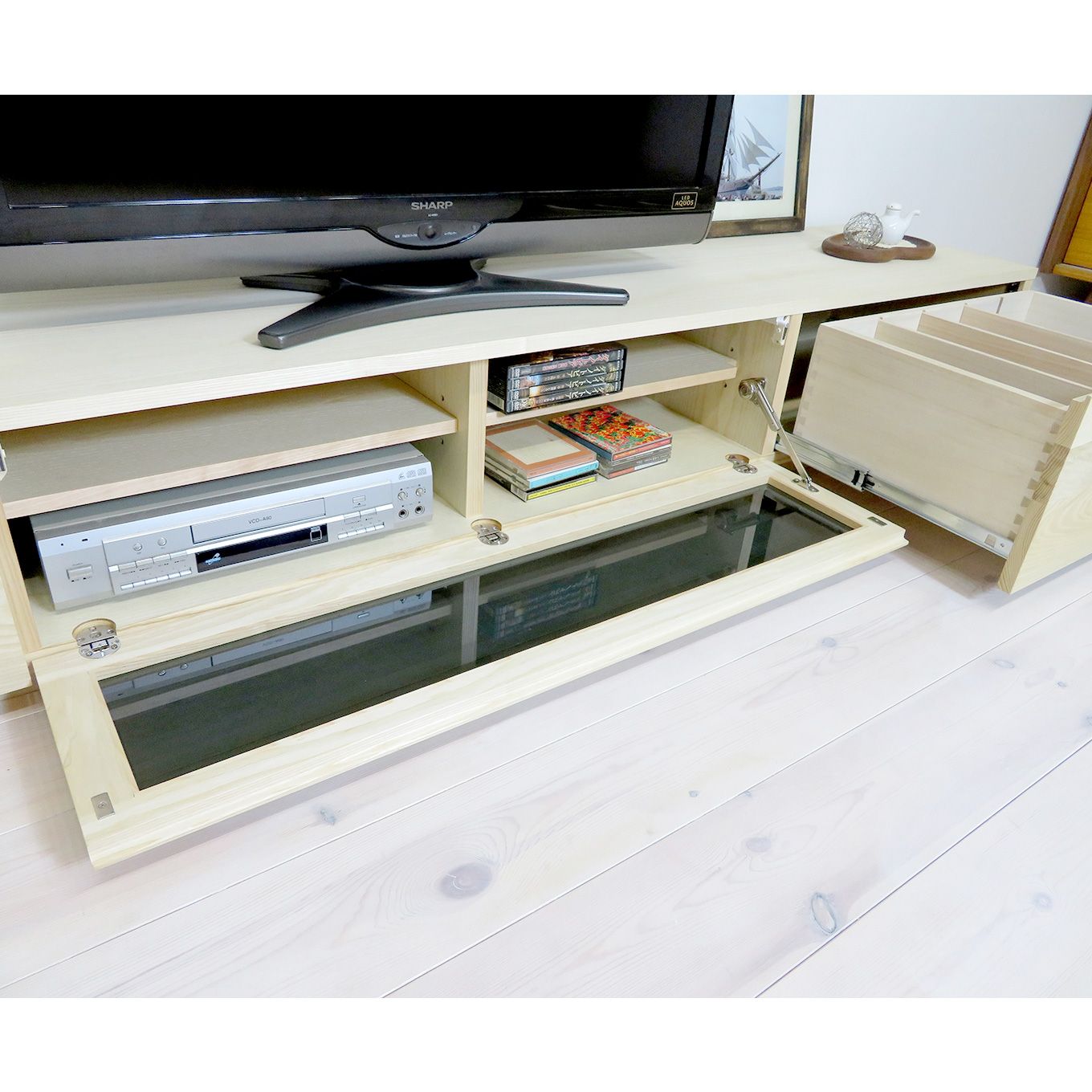 グリーン住宅ポイント無垢材 テレビボード 凛 ローボード 幅2000(設置付き)イメージ