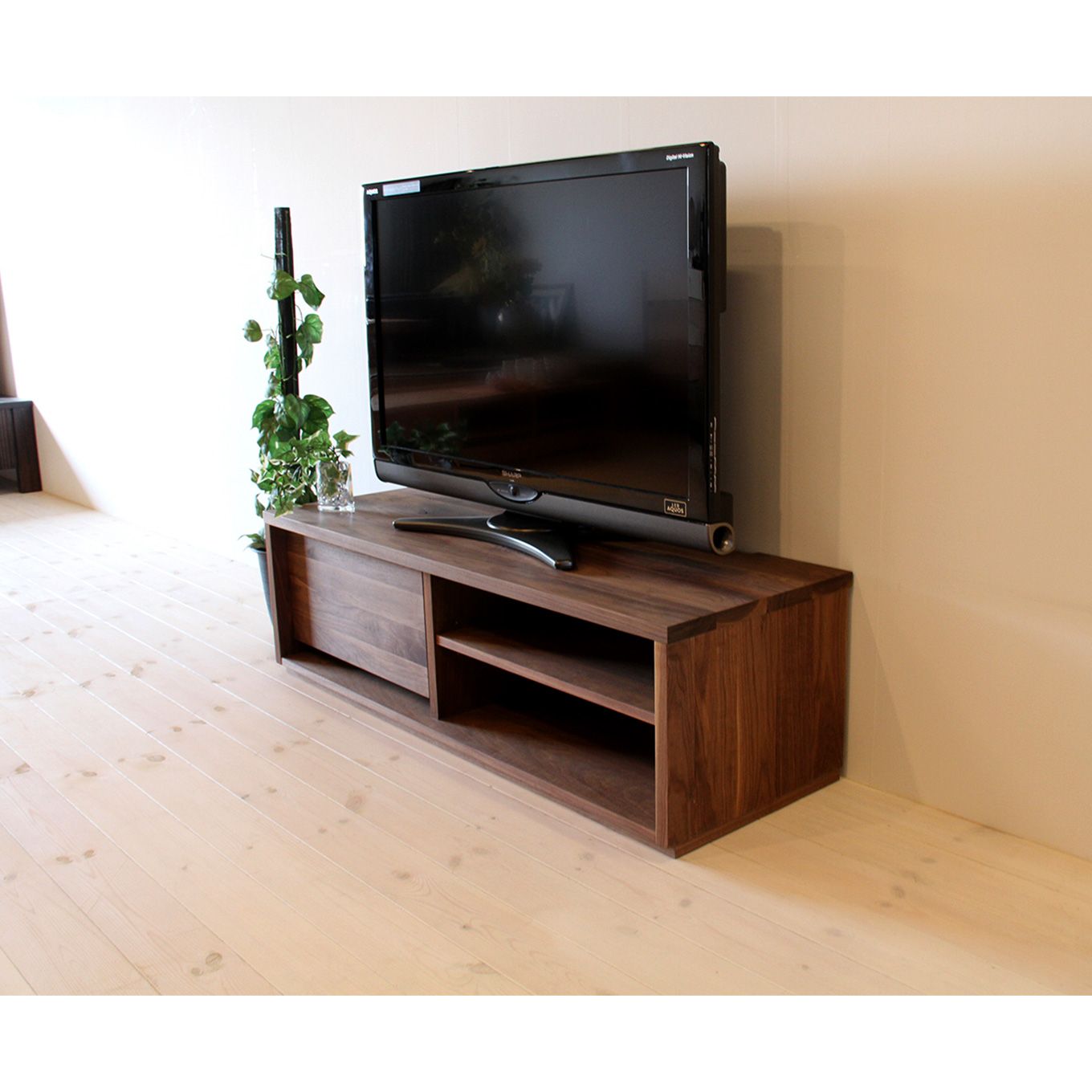 グリーン住宅ポイント無垢材 テレビボード 彩美 ローボード 幅1200(設置付き)イメージ