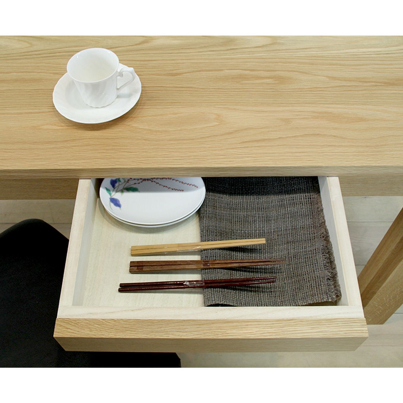 グリーン住宅ポイント無垢材 ダイニングテーブル 風雅 幅1650(設置/組立て付き)イメージ