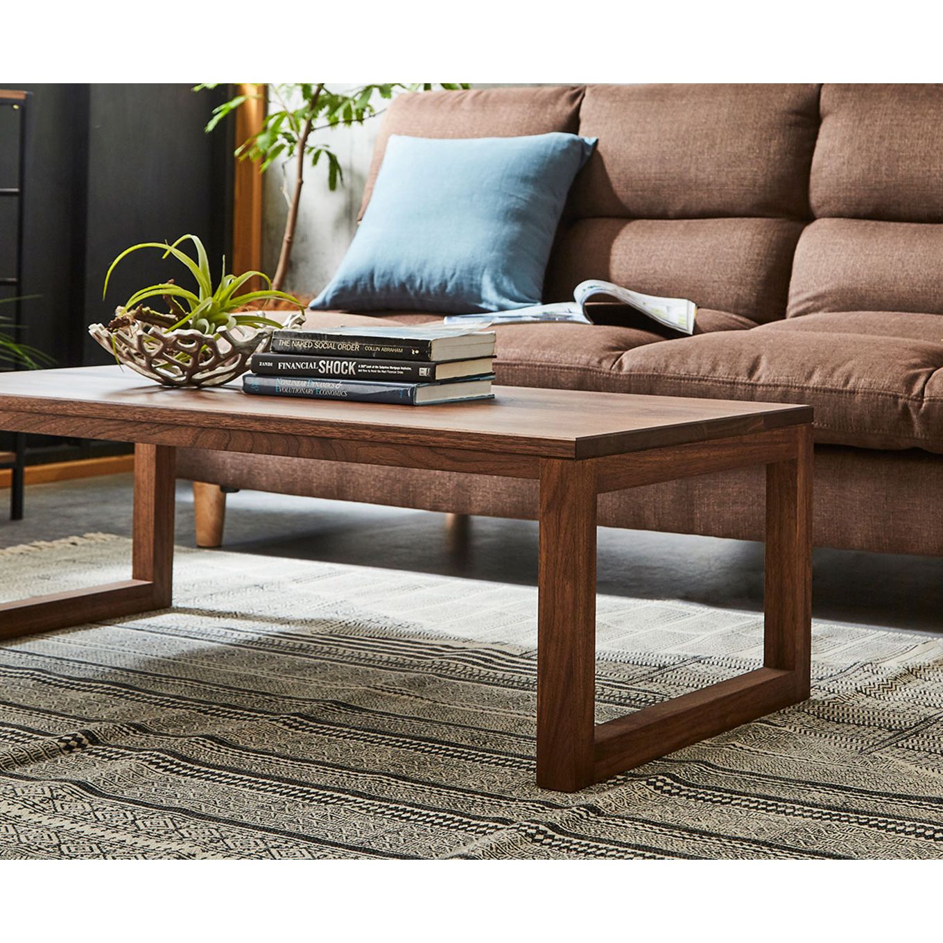 グリーン住宅ポイント無垢材 センターテーブル 凛 四角脚 ローテーブル 幅1000(設置付き)イメージ