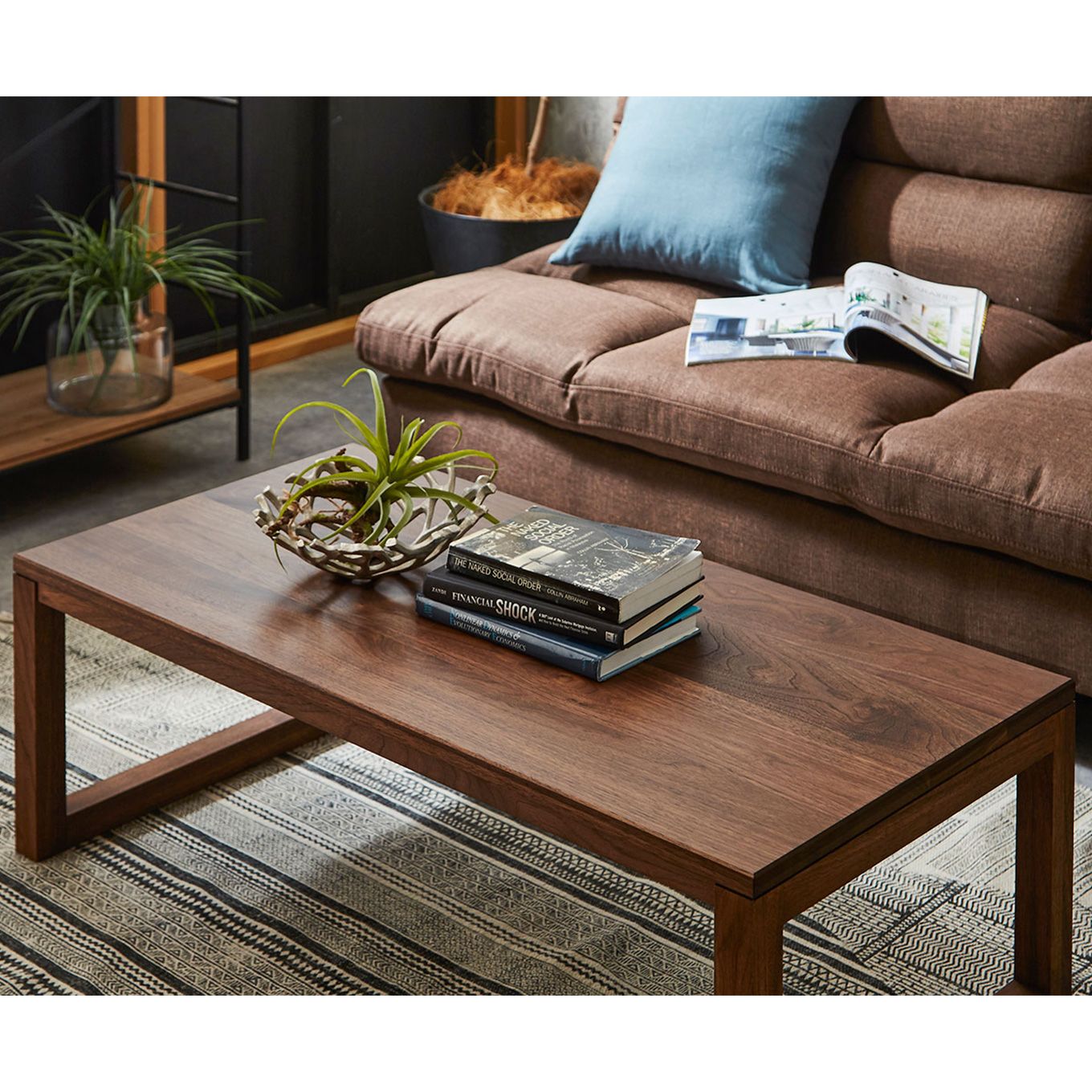 グリーン住宅ポイント無垢材 センターテーブル 凛 四角脚 ローテーブル 幅1000(設置付き)イメージ