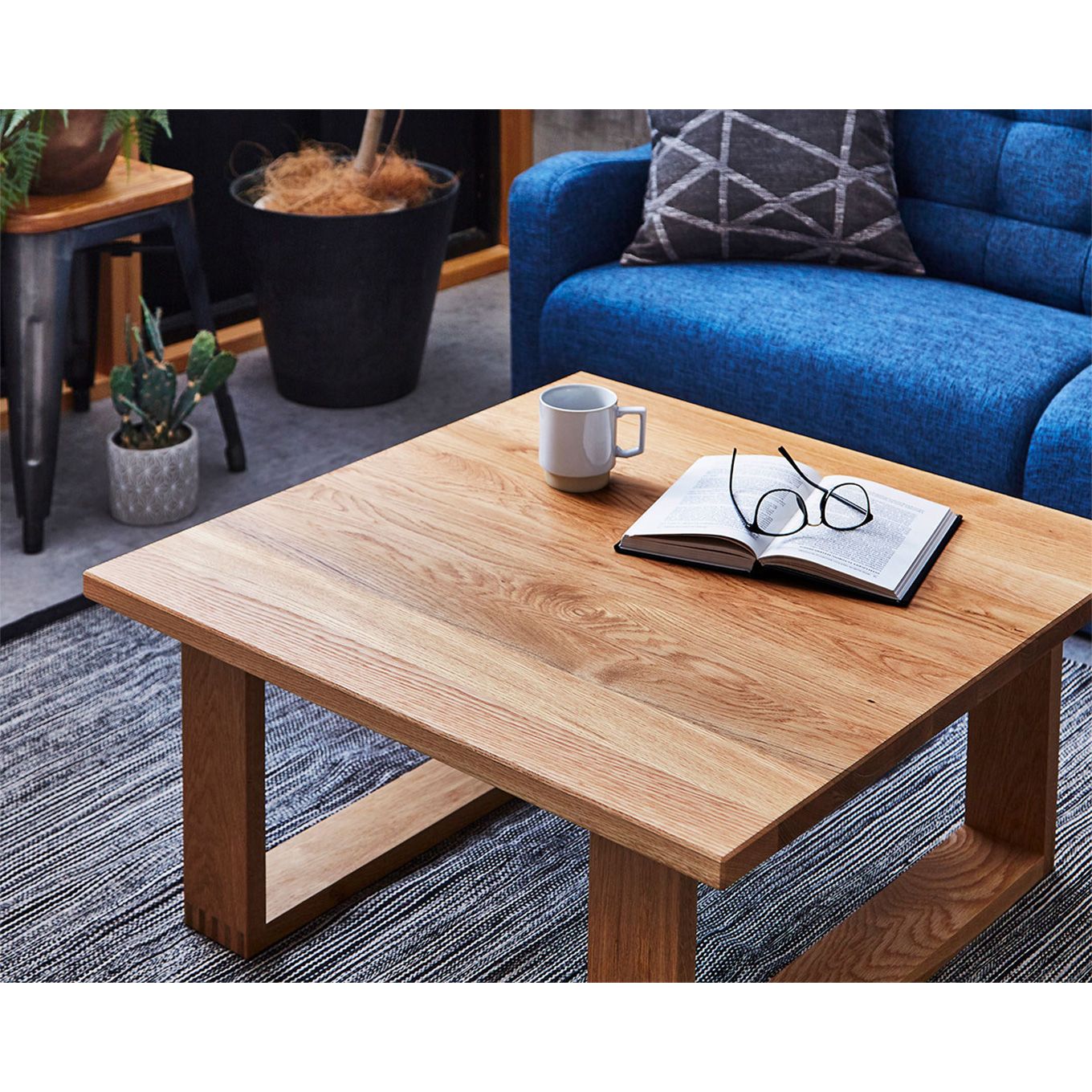 グリーン住宅ポイント無垢材 センターテーブル 彩美 ローテーブル 幅750(設置付き)イメージ