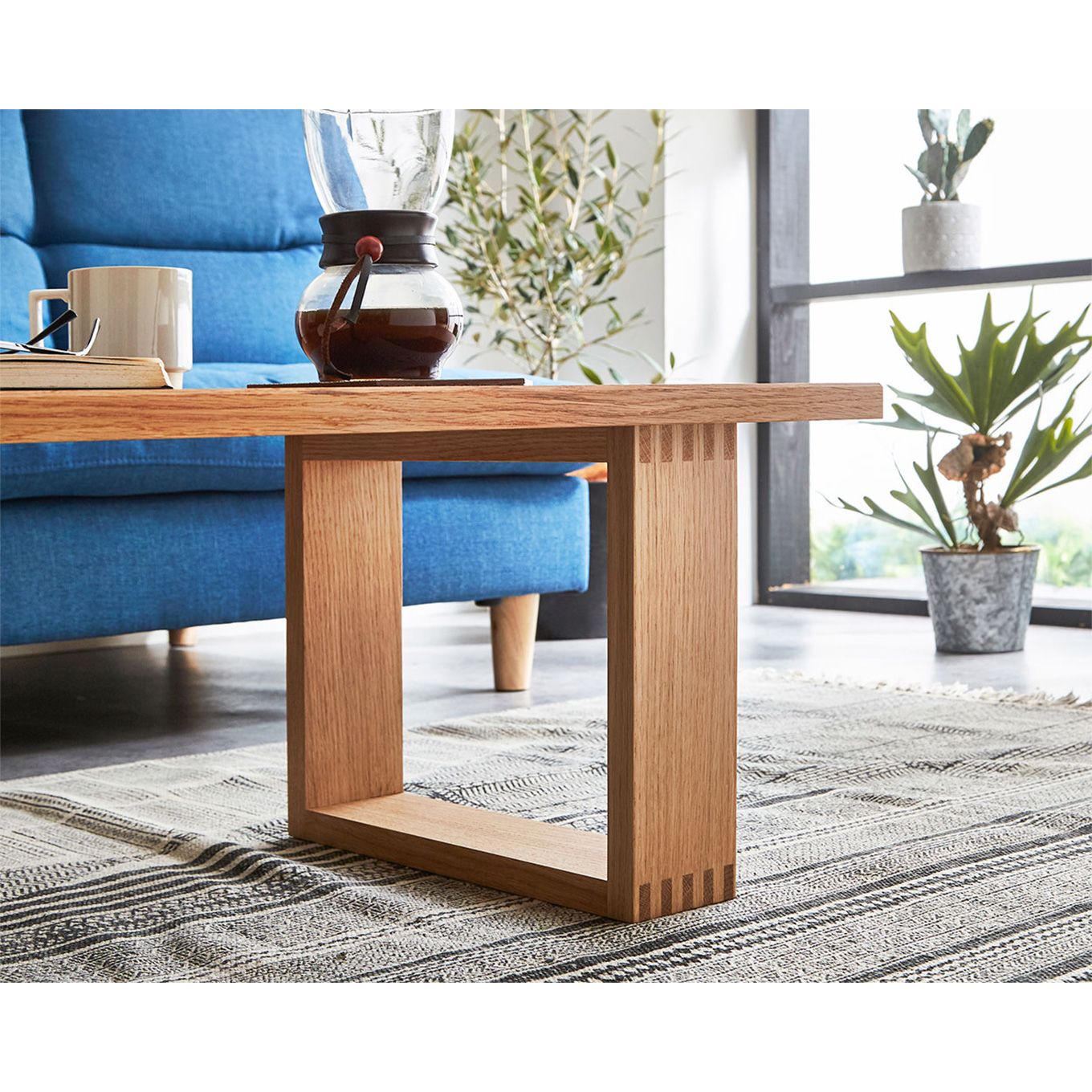 グリーン住宅ポイント無垢材 センターテーブル 彩美 ローテーブル 幅1000(設置付き)イメージ