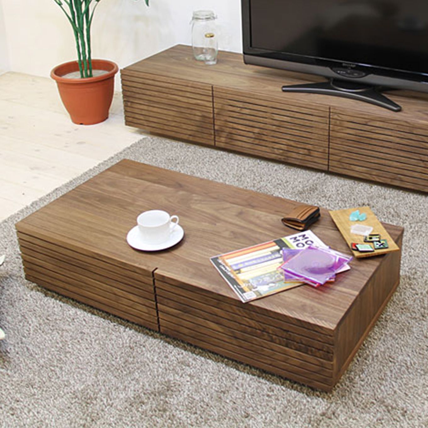 グリーン住宅ポイント無垢材 センターテーブル 風雅 ローテーブル 幅1000(設置付き)イメージ