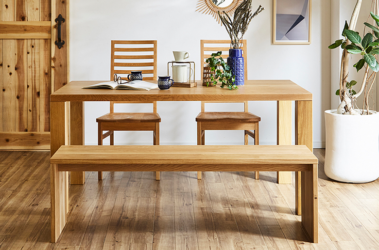 天然木・無垢材を活かした
オーソドックスで使いやすいベンチ