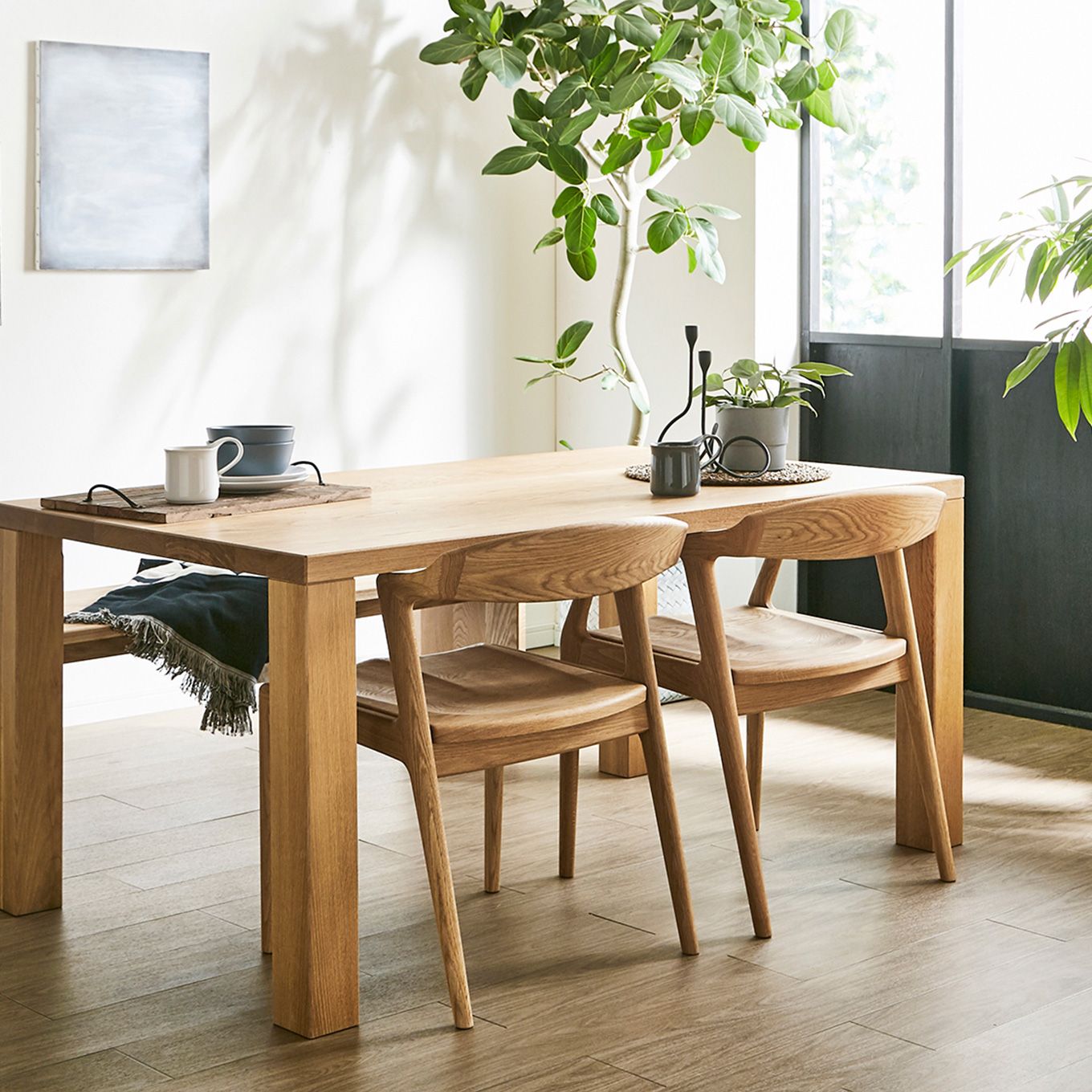 グリーン住宅ポイント無垢材 チェア ダイニングチェア 肘置き無(設置付き)イメージ