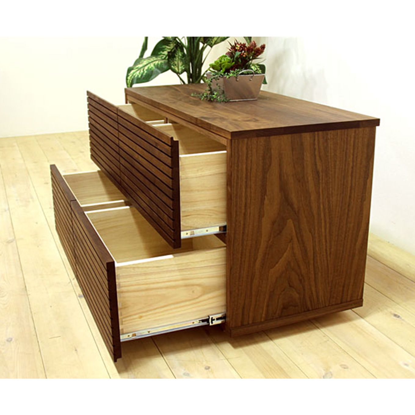 グリーン住宅ポイント無垢材 ローチェスト 風雅 チェスト 幅1000(設置付き)イメージ