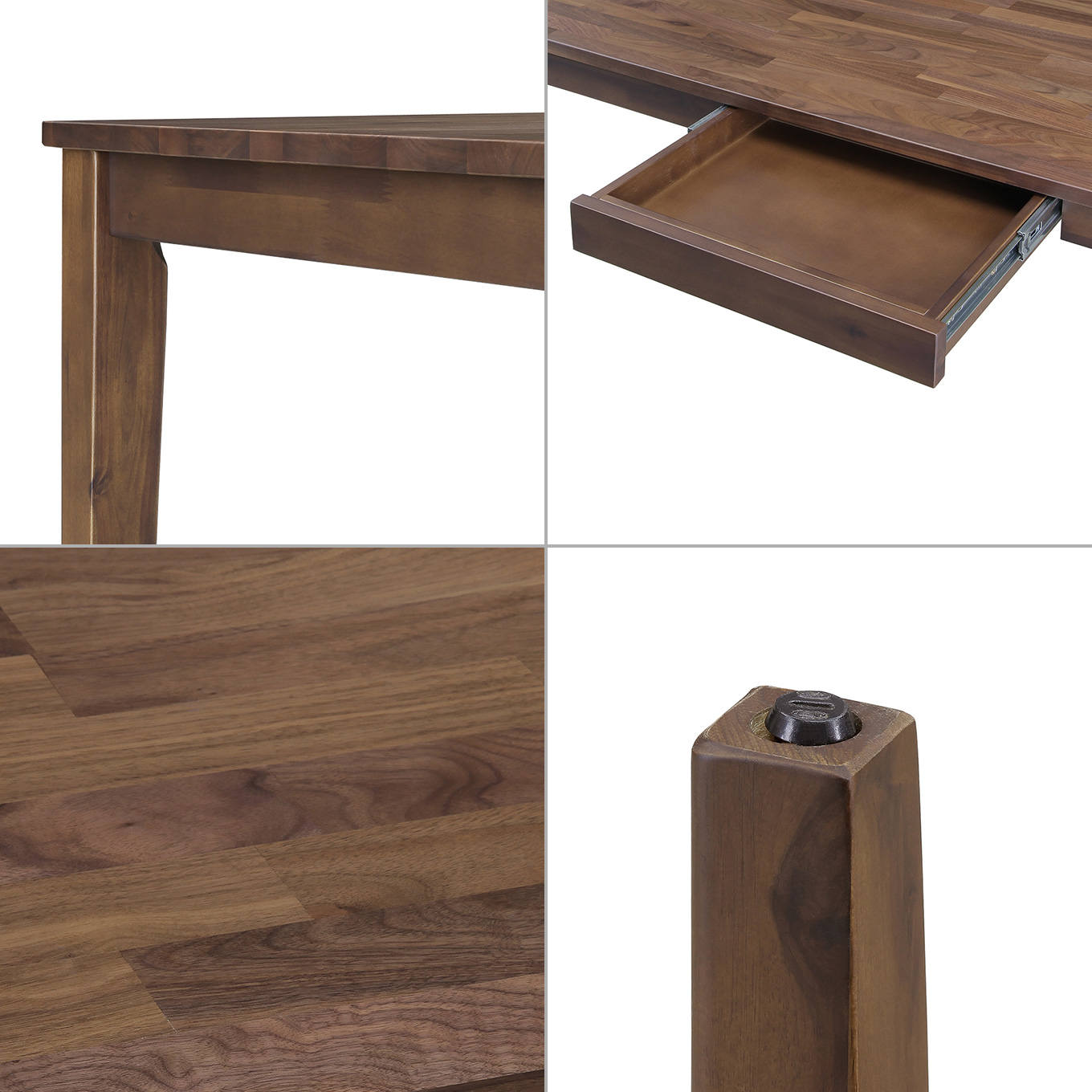 グリーン住宅ポイント無垢材 幅180cm 引出し付きダイニング7点セット(設置/組立て付き)イメージ