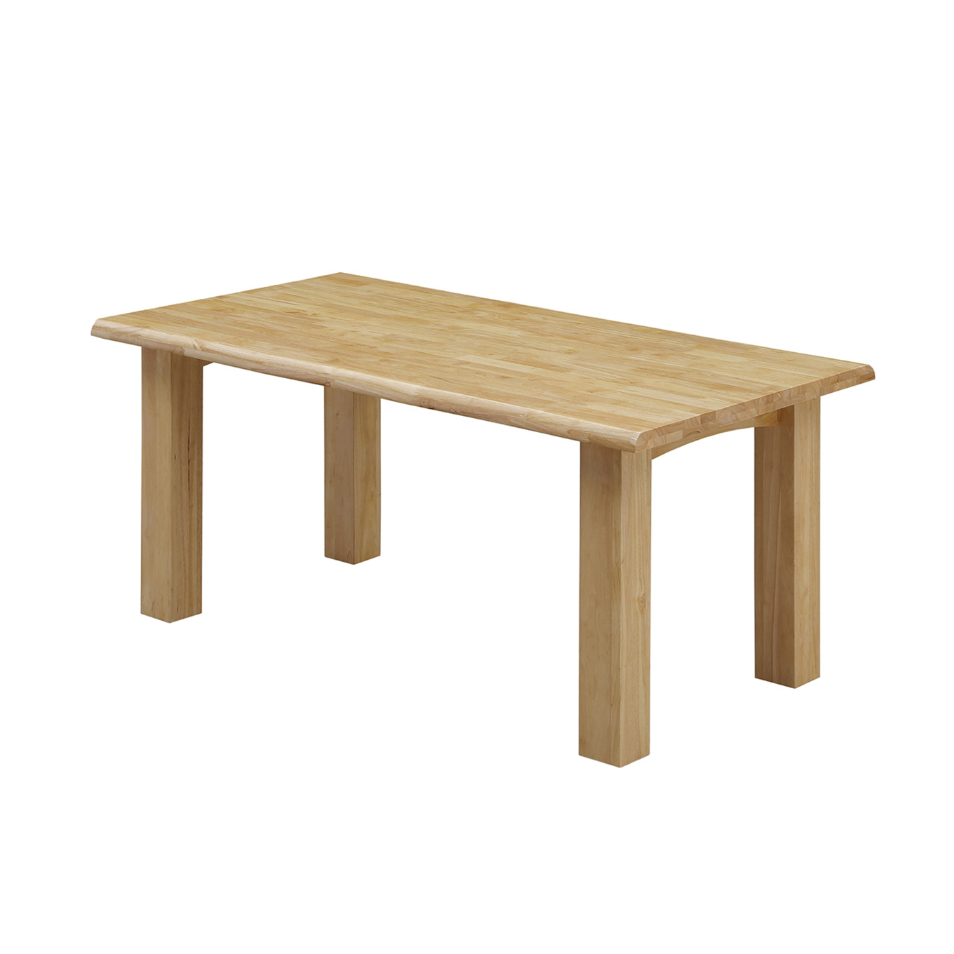 グリーン住宅ポイントラバーウッド無垢材 幅150cm ダイニング4点セット(設置/組立て付き)イメージ