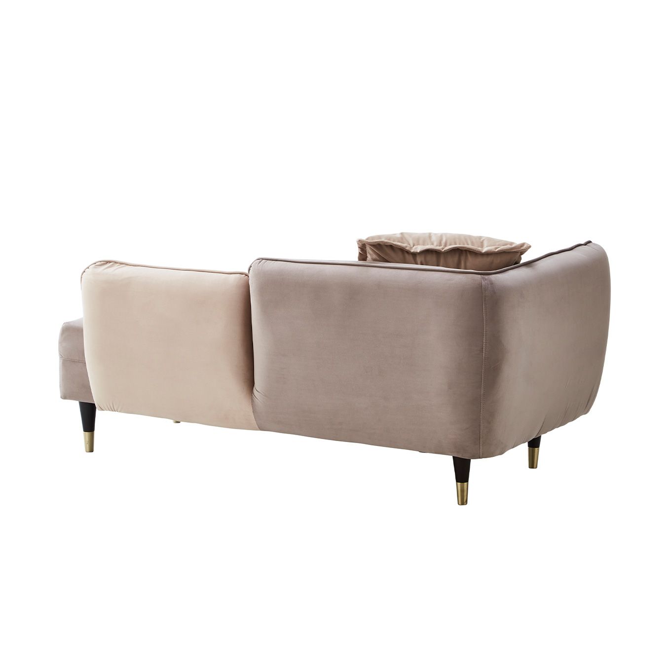 グリーン住宅ポイントベロア調 シェーズロングソファ クッション付(設置・組立て付き)イメージ