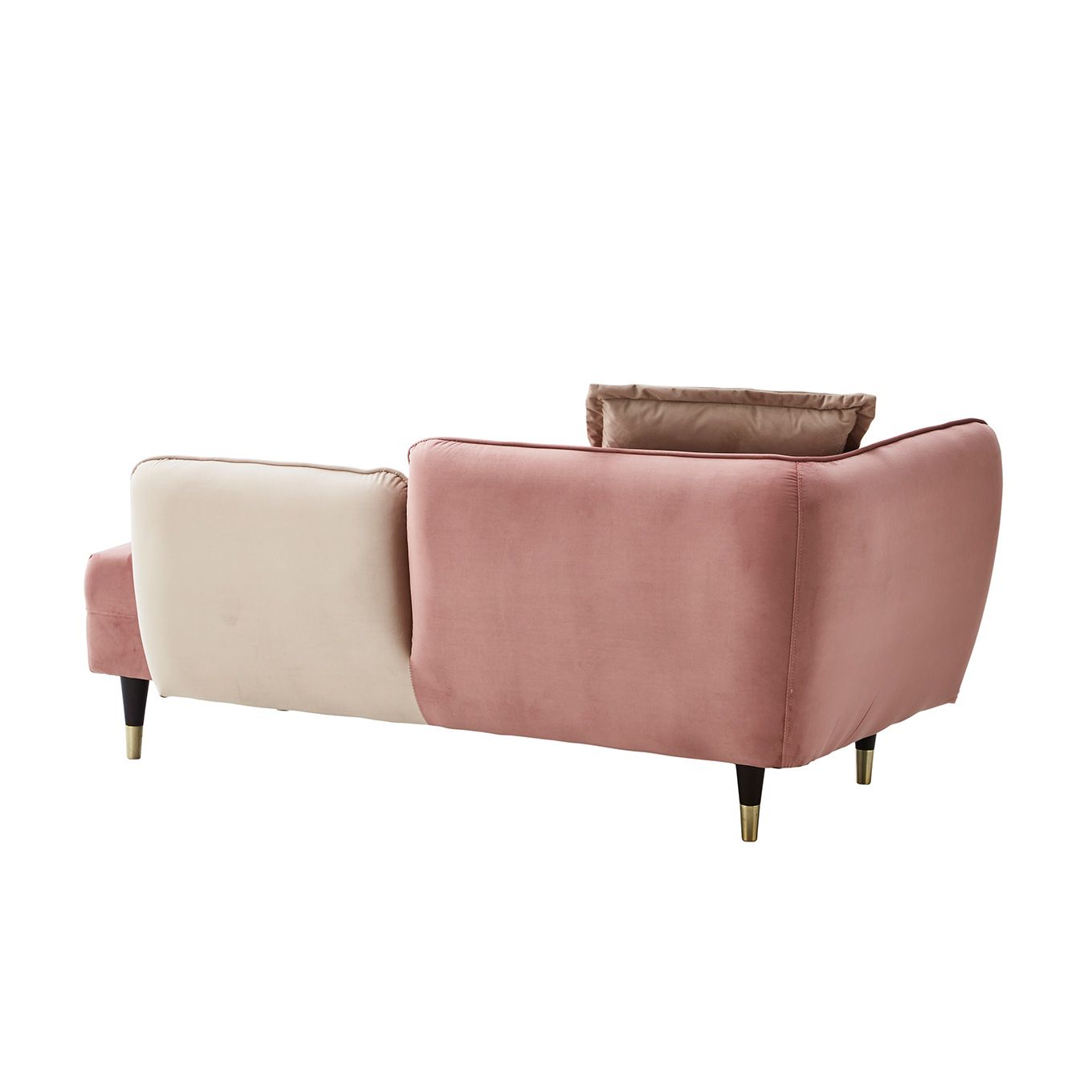 グリーン住宅ポイントベロア調 シェーズロングソファ クッション付(設置・組立て付き)イメージ