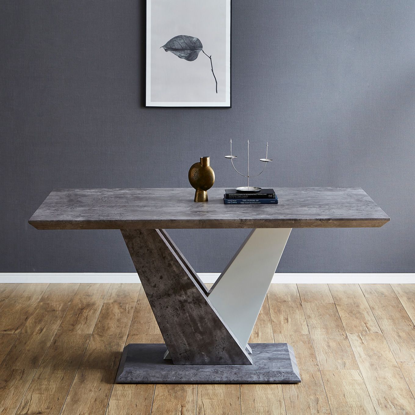 グリーン住宅ポイントストーン柄 幅150 ダイニングテーブル PCテーブル リモートワーク(設置/組立て付き)イメージ