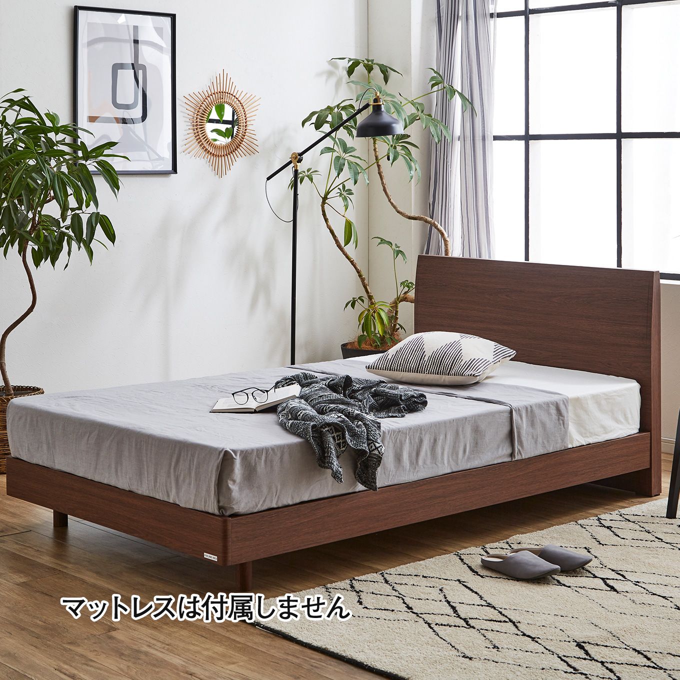 グリーン住宅ポイントセミダブル ベッドフレーム レッグタイプ(設置・組立て付き)イメージ