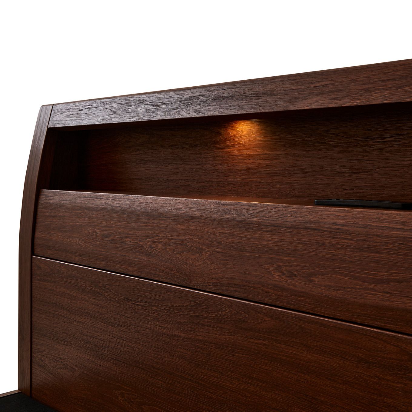 グリーン住宅ポイントシングル 棚付きベッドフレーム レッグタイプ(設置・組立て付き)イメージ