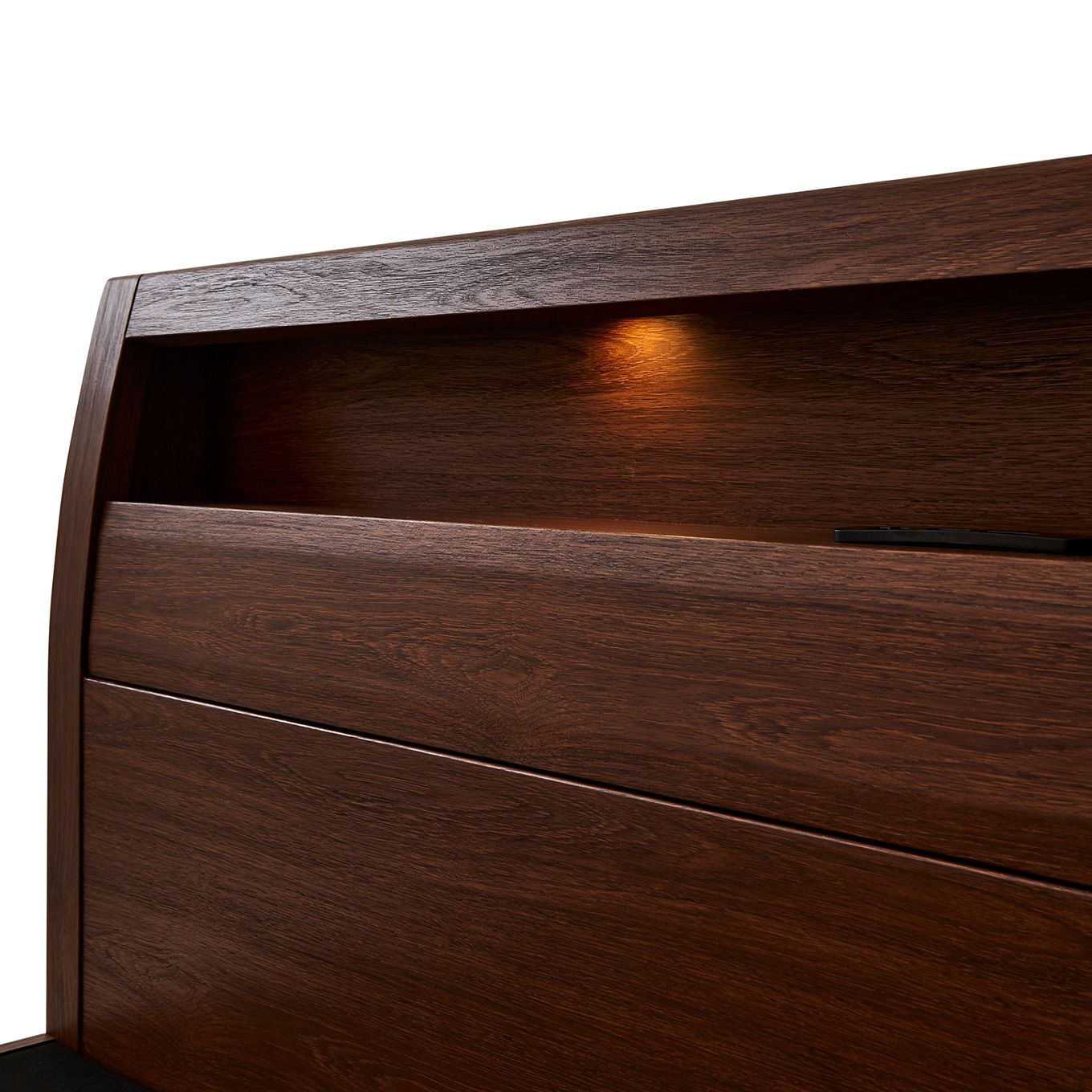 グリーン住宅ポイントセミダブル 棚付きベッドフレーム レッグタイプ(設置・組立て付き)イメージ