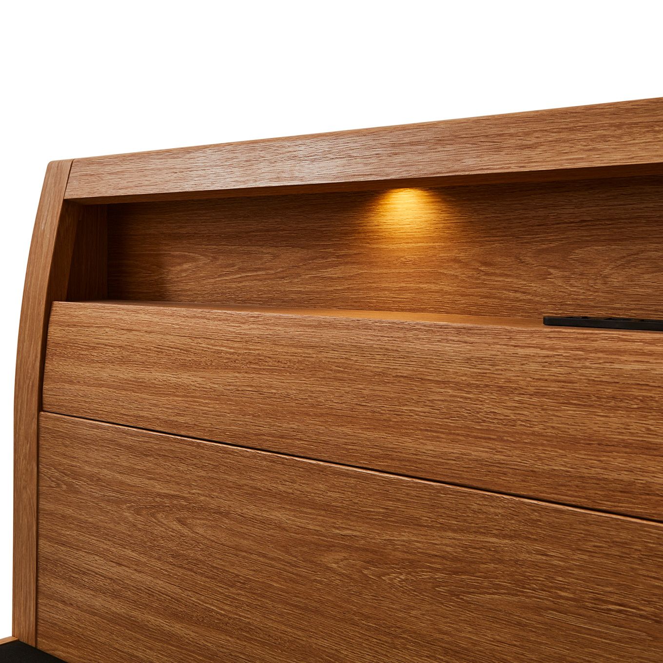 グリーン住宅ポイントセミダブル 棚付きベッドフレーム レッグタイプ(設置・組立て付き)イメージ