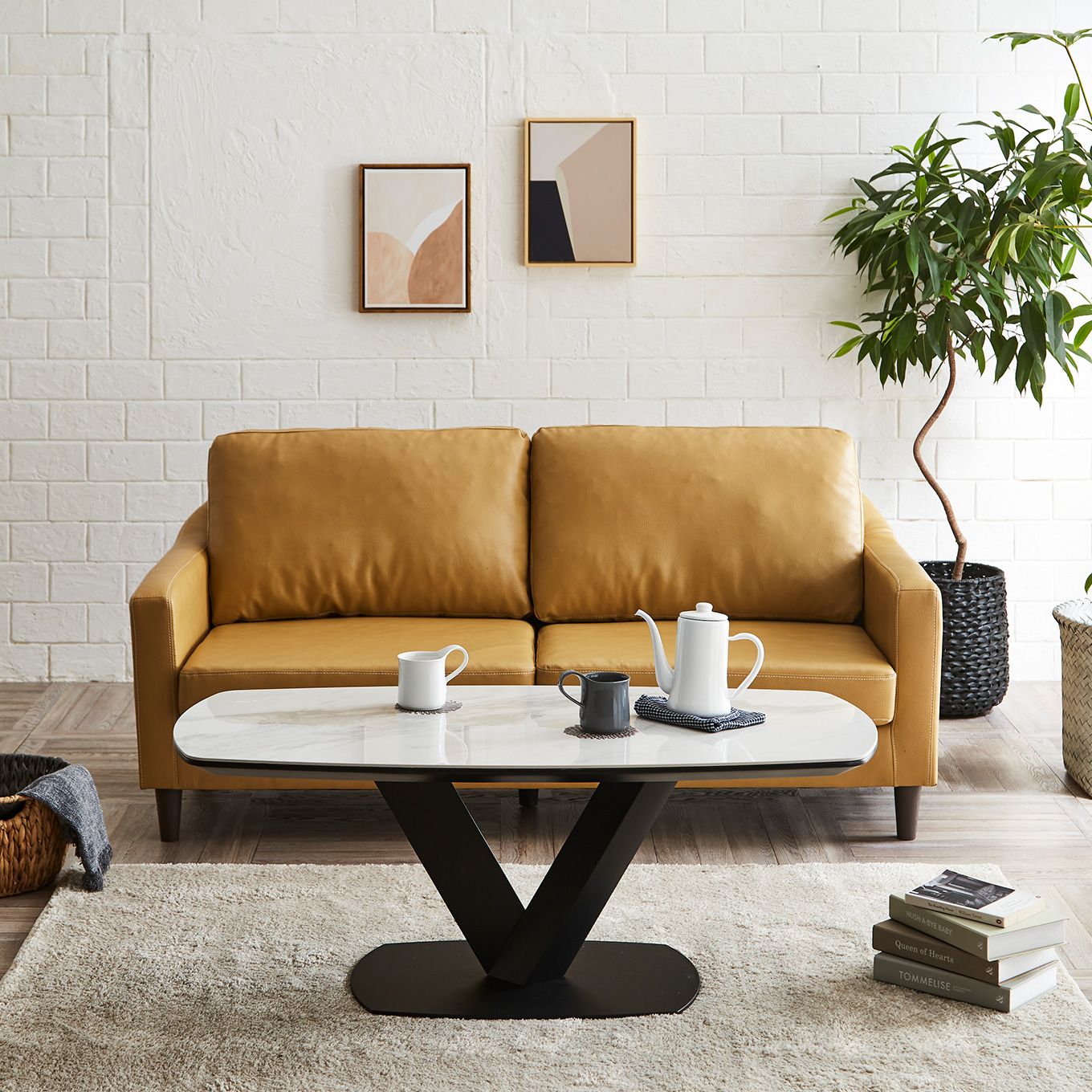 グリーン住宅ポイント耐久性 耐熱性 セラミック センターテーブル(設置・組立て付き)イメージ