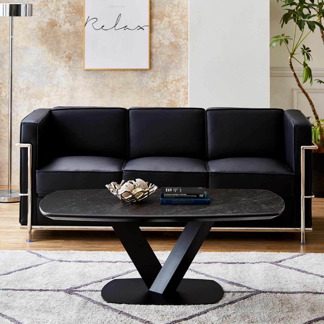 グリーン住宅ポイント耐久性 耐熱性 セラミック センターテーブル(設置・組立て付き)イメージ