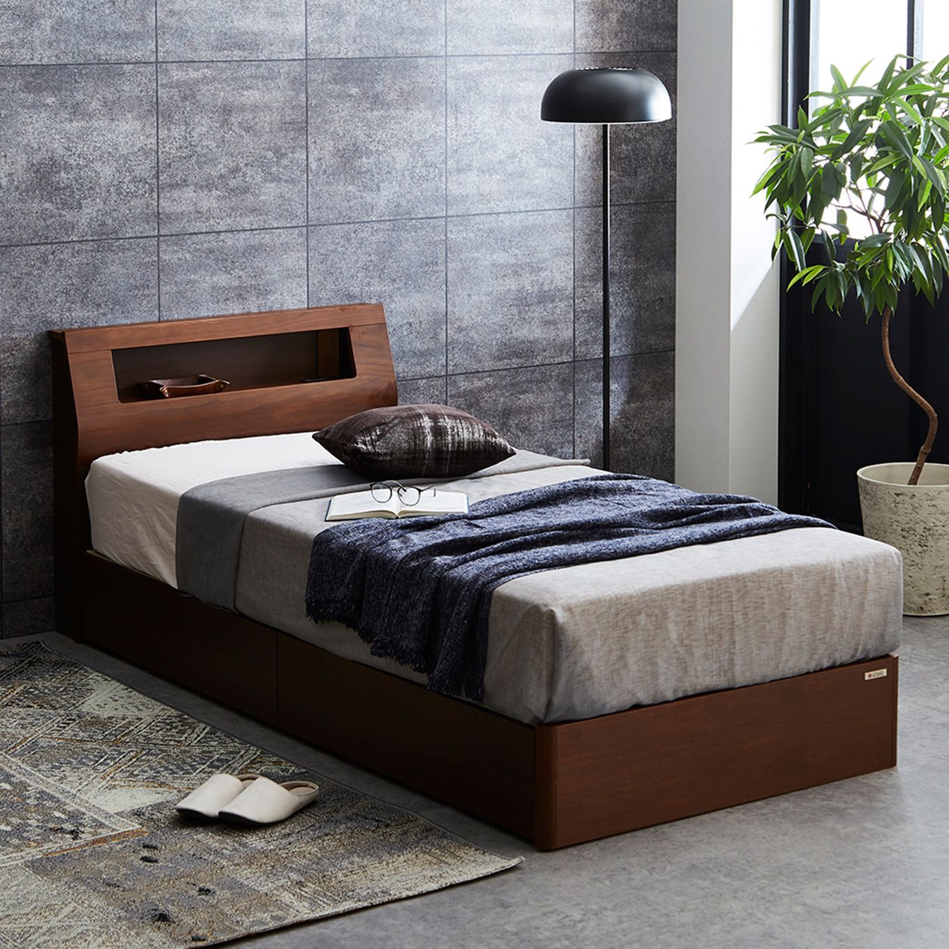 グリーン住宅ポイントシングル 引出し付き ベッドフレーム(設置・組立て付き)イメージ