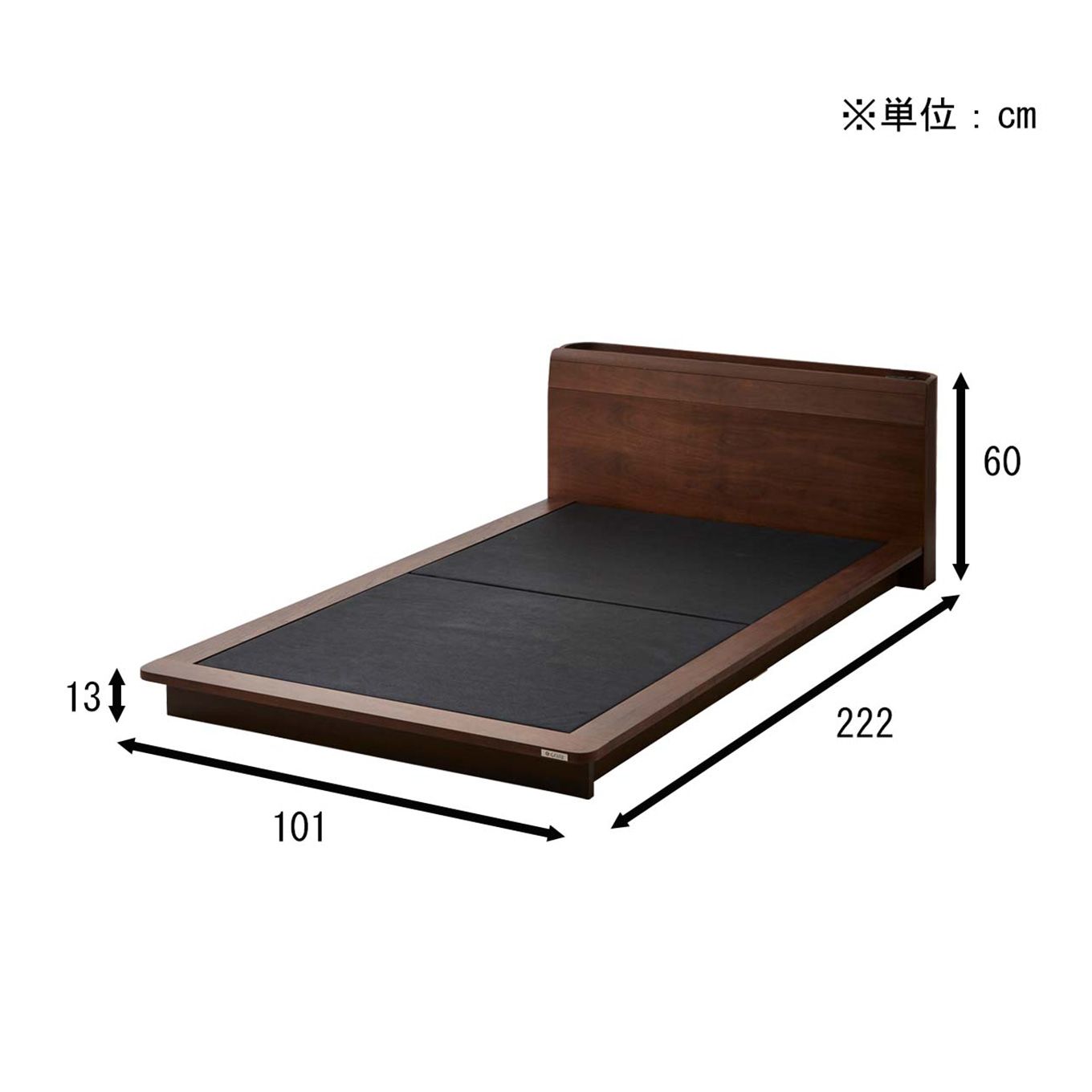 グリーン住宅ポイントシングル ロータイプ 棚付ベットフレーム(設置・組立て付き)イメージ
