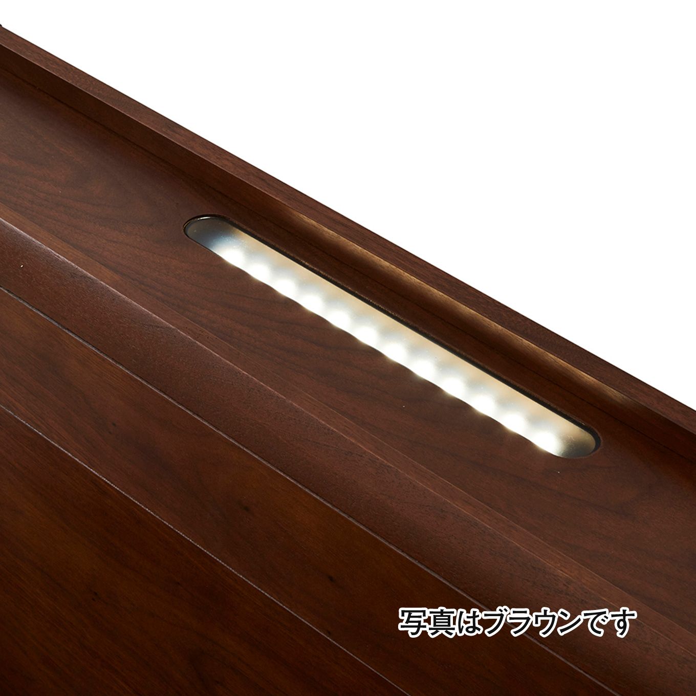 グリーン住宅ポイントセミダブル ロータイプ 棚付ベットフレーム(設置・組立て付き)イメージ