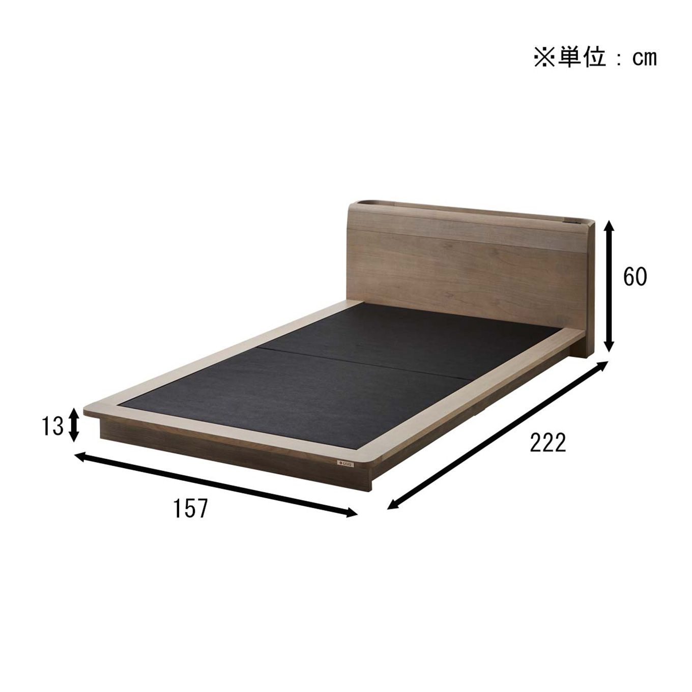 グリーン住宅ポイントダブル ロータイプ 棚付ベットフレーム(設置・組立て付き)イメージ